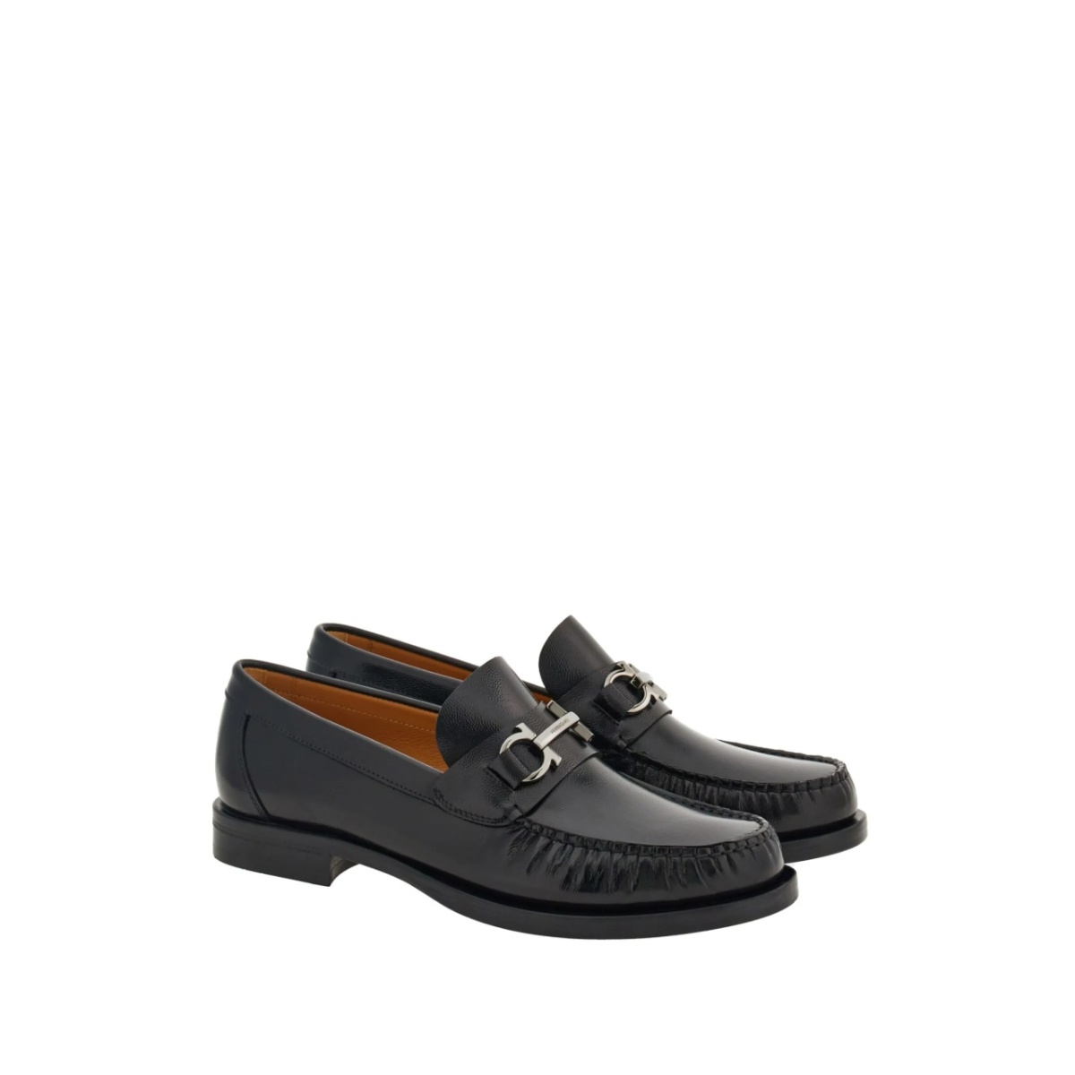 Gancini leather loafers - Img 2