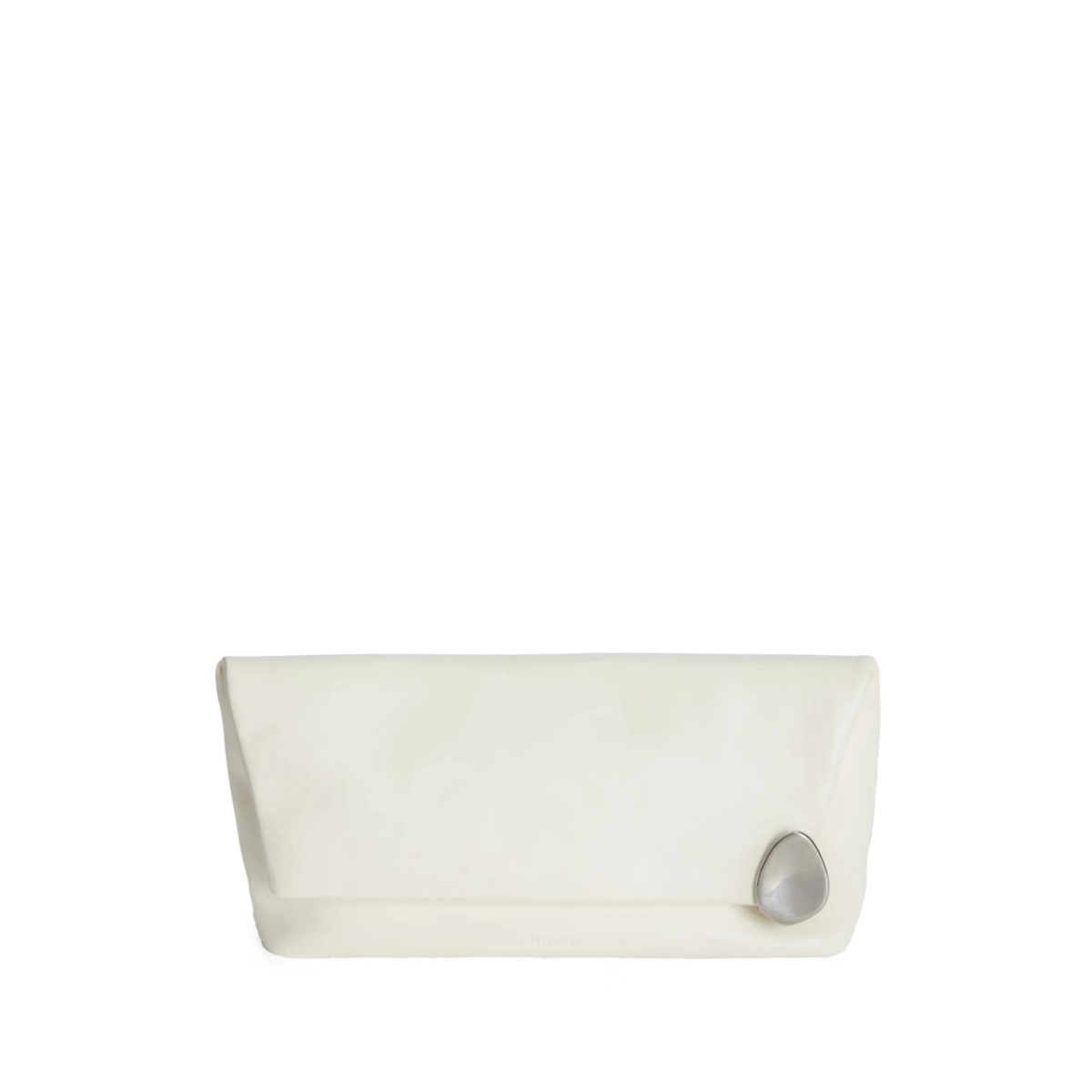 gemstone-embellished zipped clutch bag