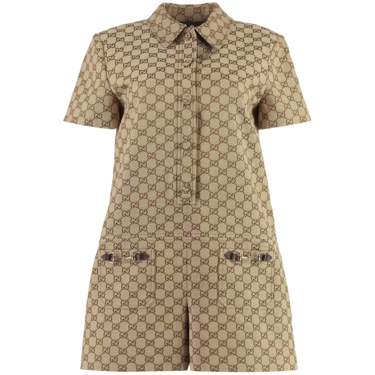 GG Supreme canvas playsuit