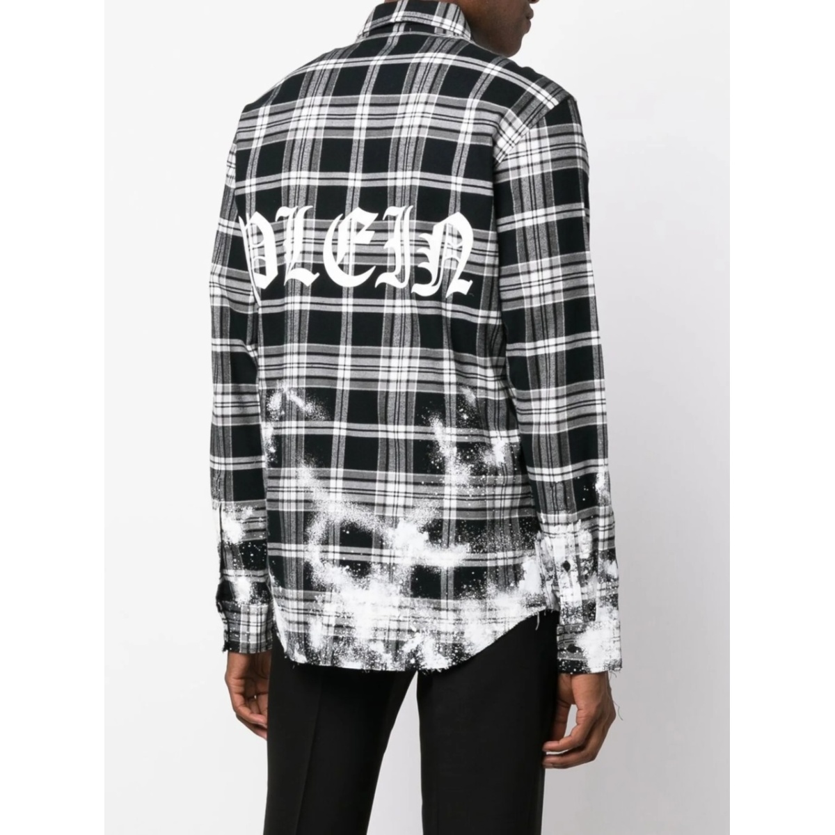 Gothic Plein checked cotton shirt - Img 4