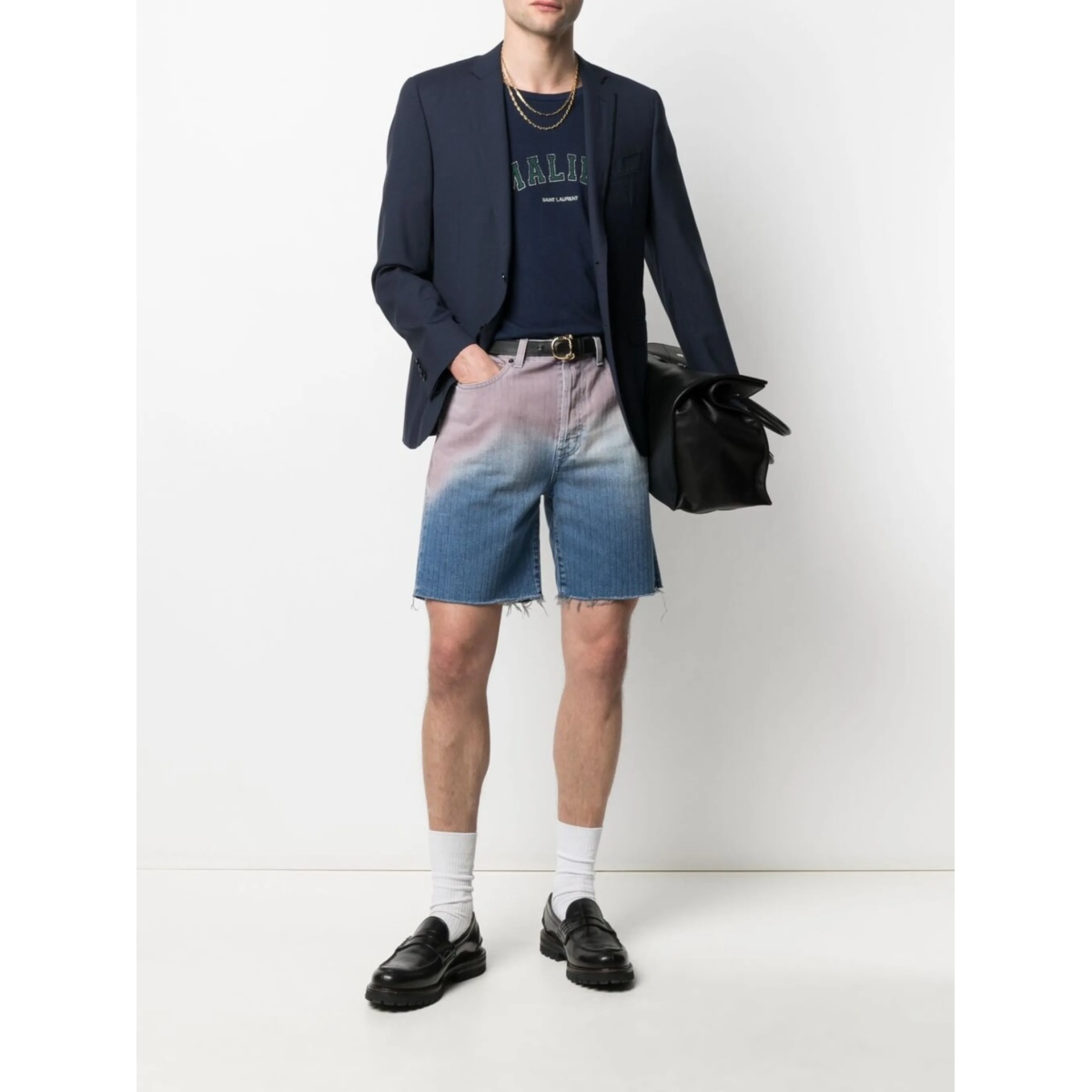 gradient denim shorts - Img 2