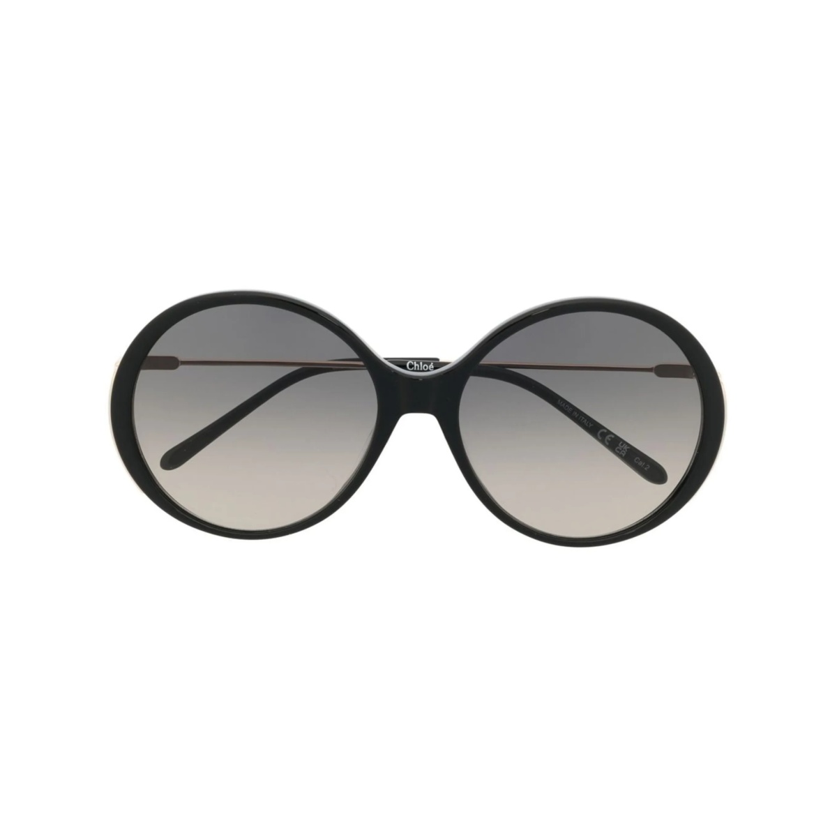 gradient-lenses round-frame sunglasses