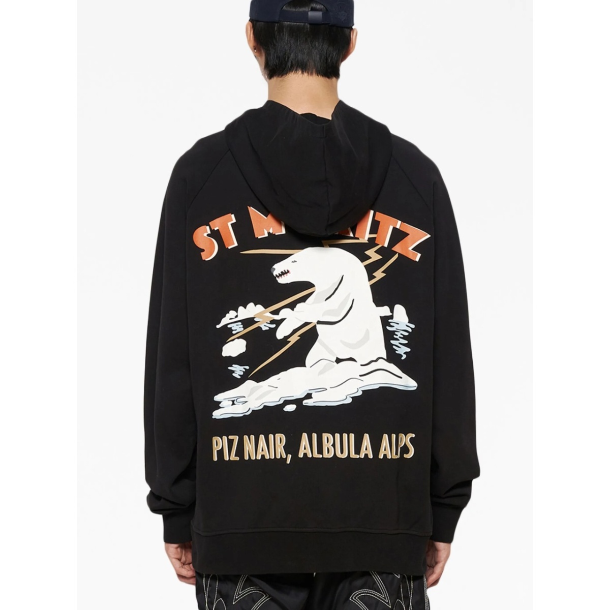 graphic-print cotton hoodie - Img 5