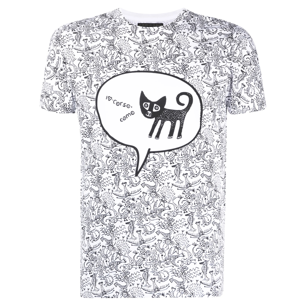 graphic print short-sleeved T-shirt