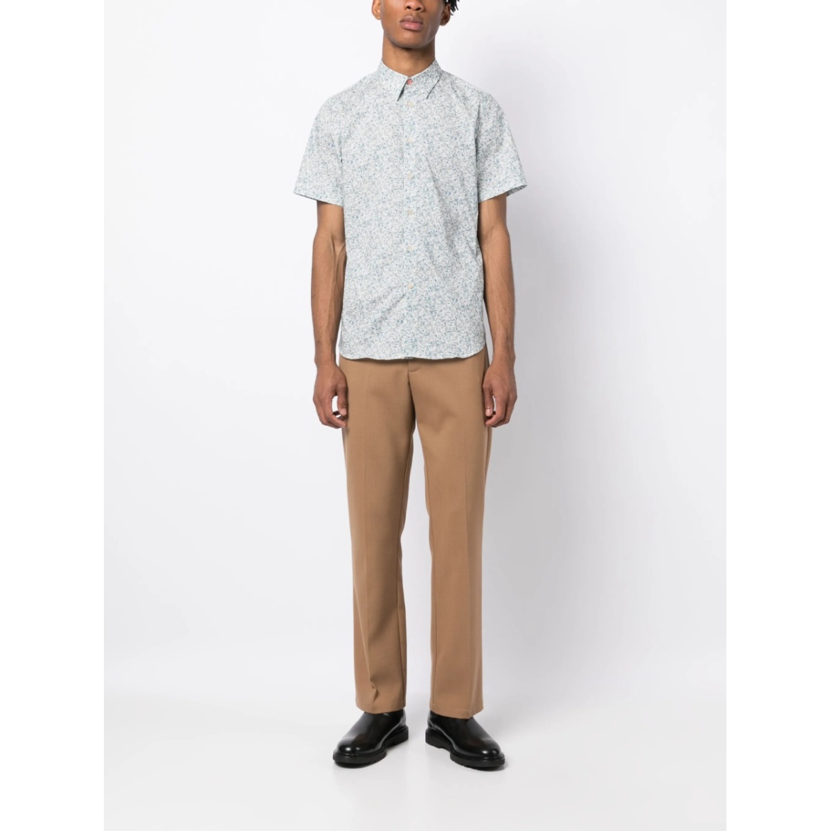 graphic-print stretch-cotton shirt - Img 2