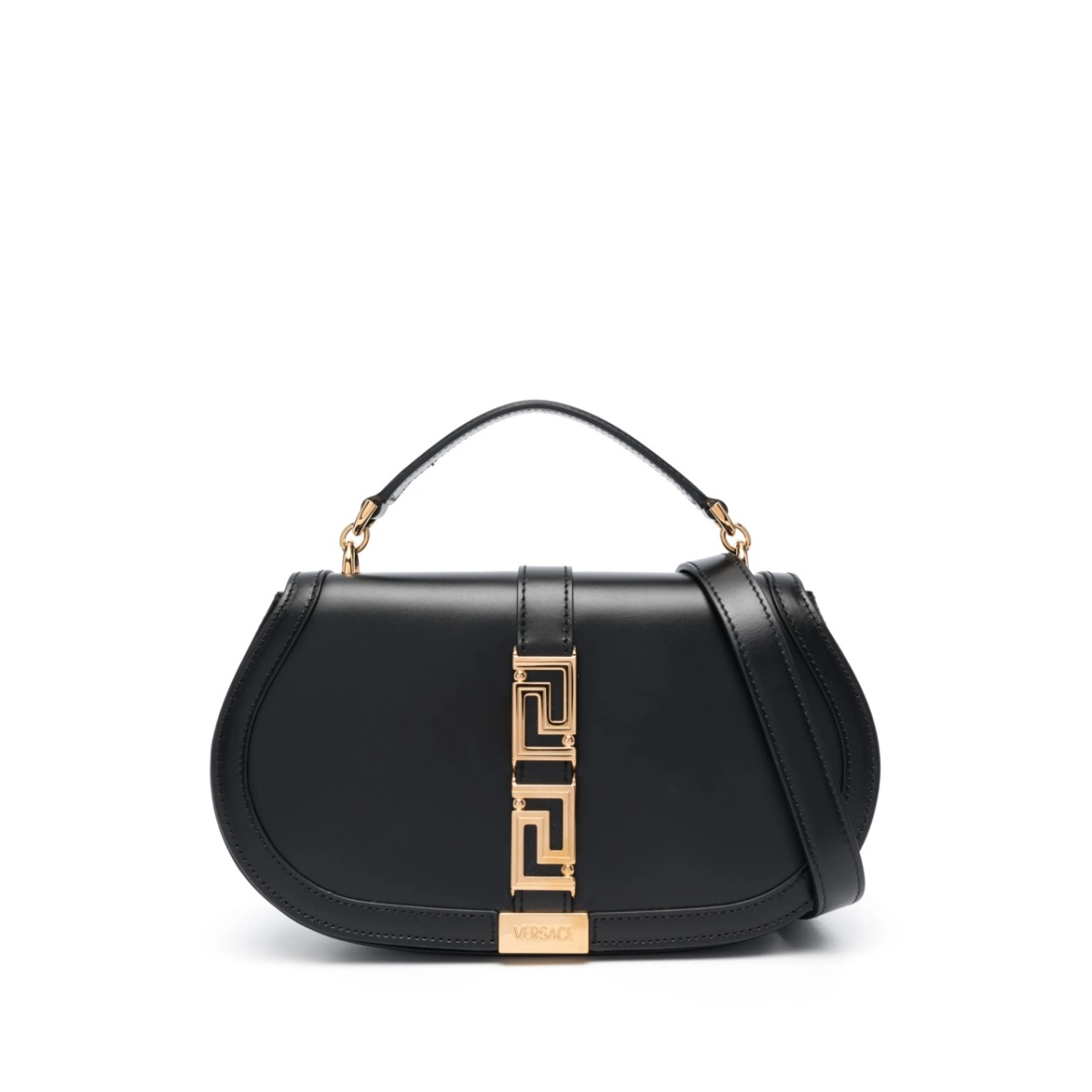 Greca Goddess leather shoulder bag
