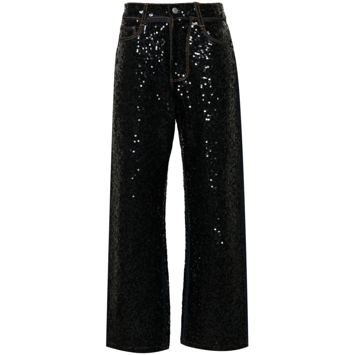 Guff sequin-embellished straight jeans