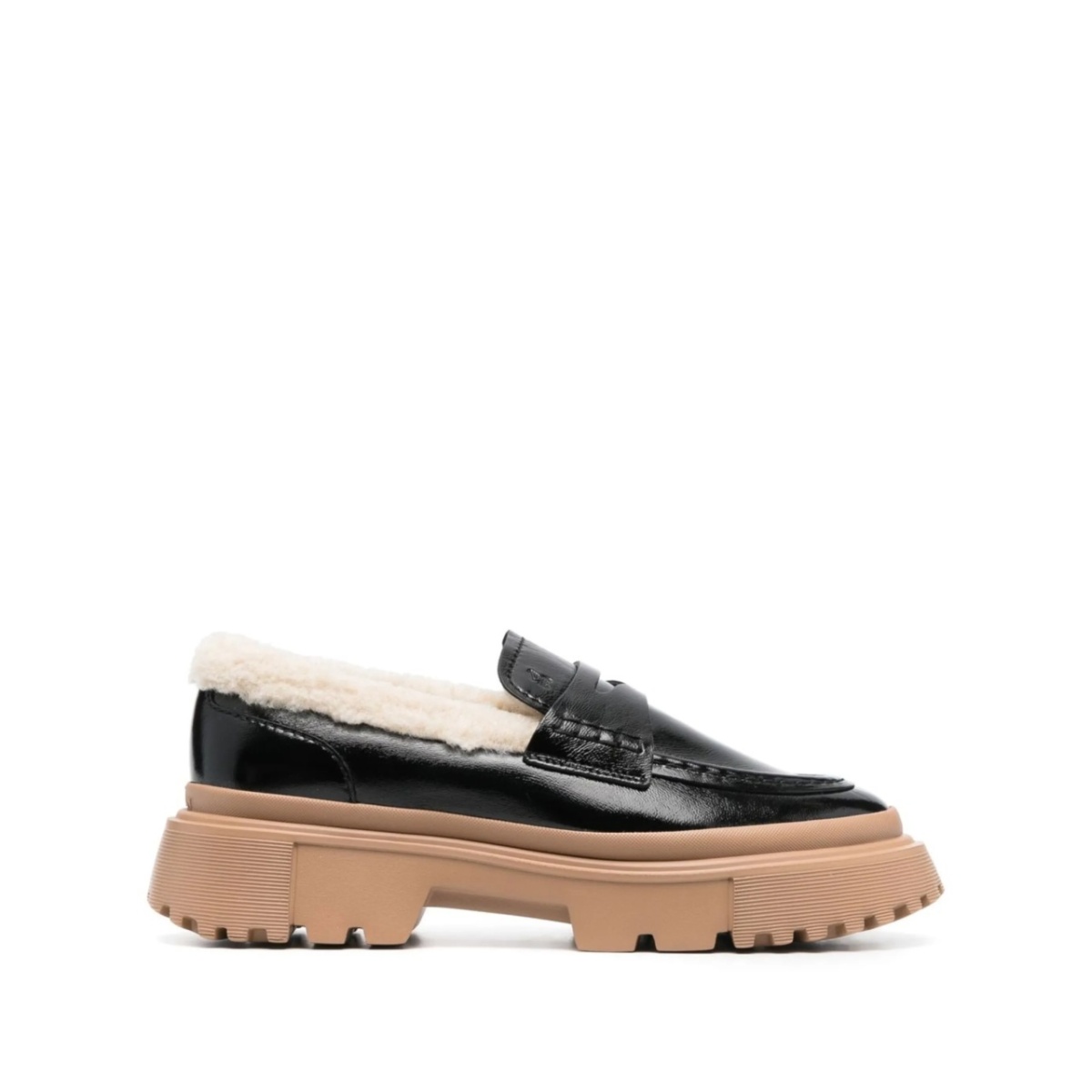 H629 chunky-soled loafers