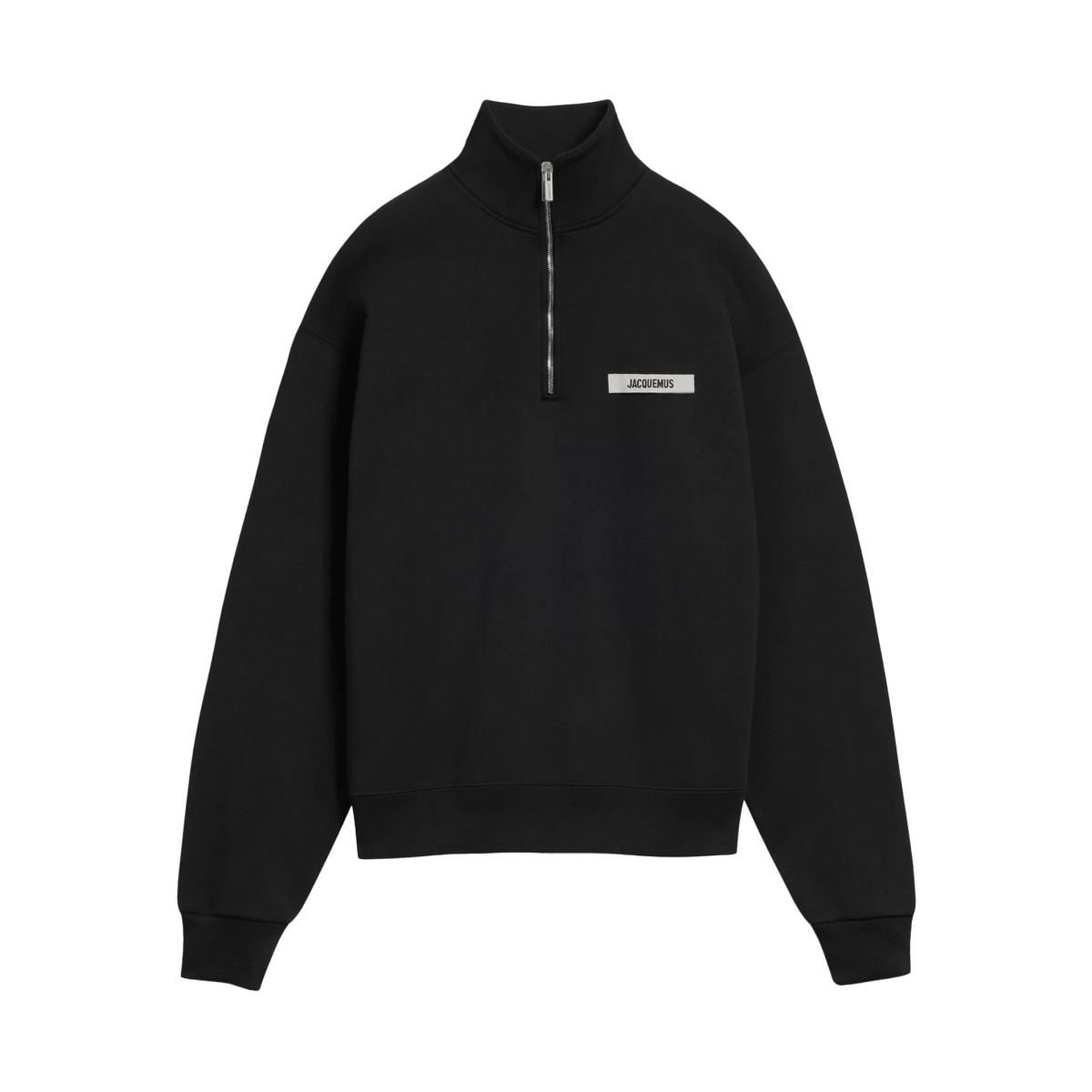 half-zip logo-patch sweatshirt