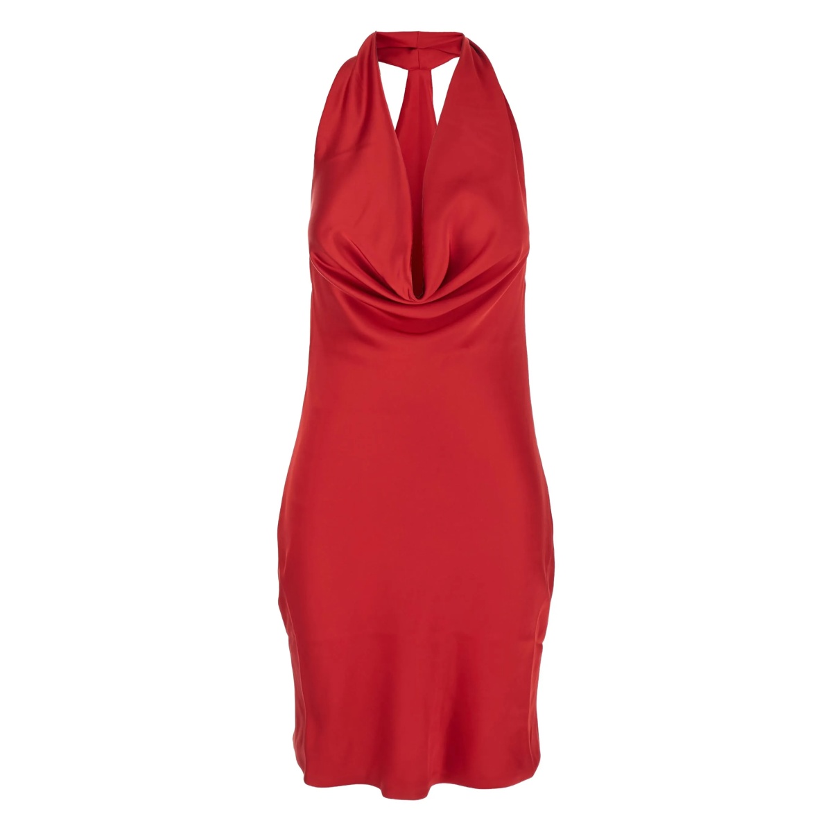 halterneck mini dress