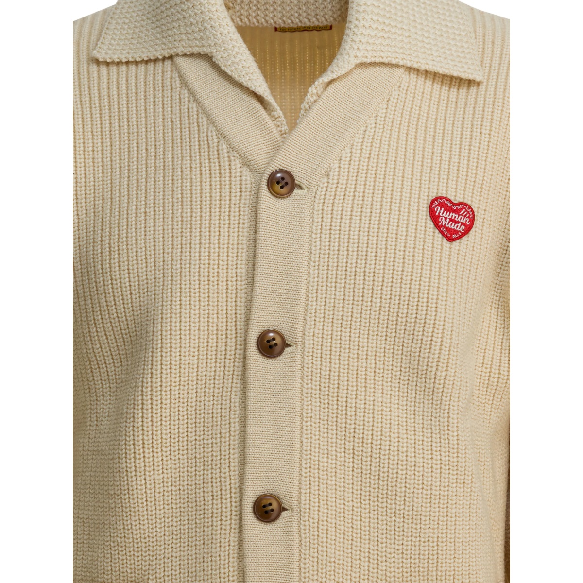 heart-patch button-up cardigan - Img 4