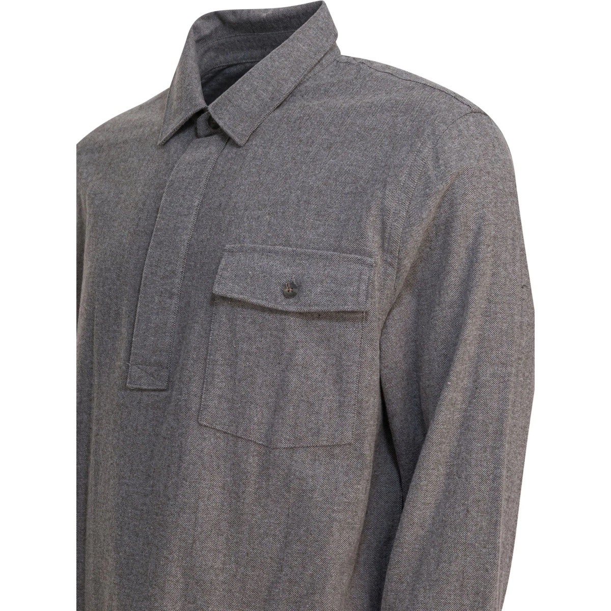 herringbone pocket polo shirt - Img 4