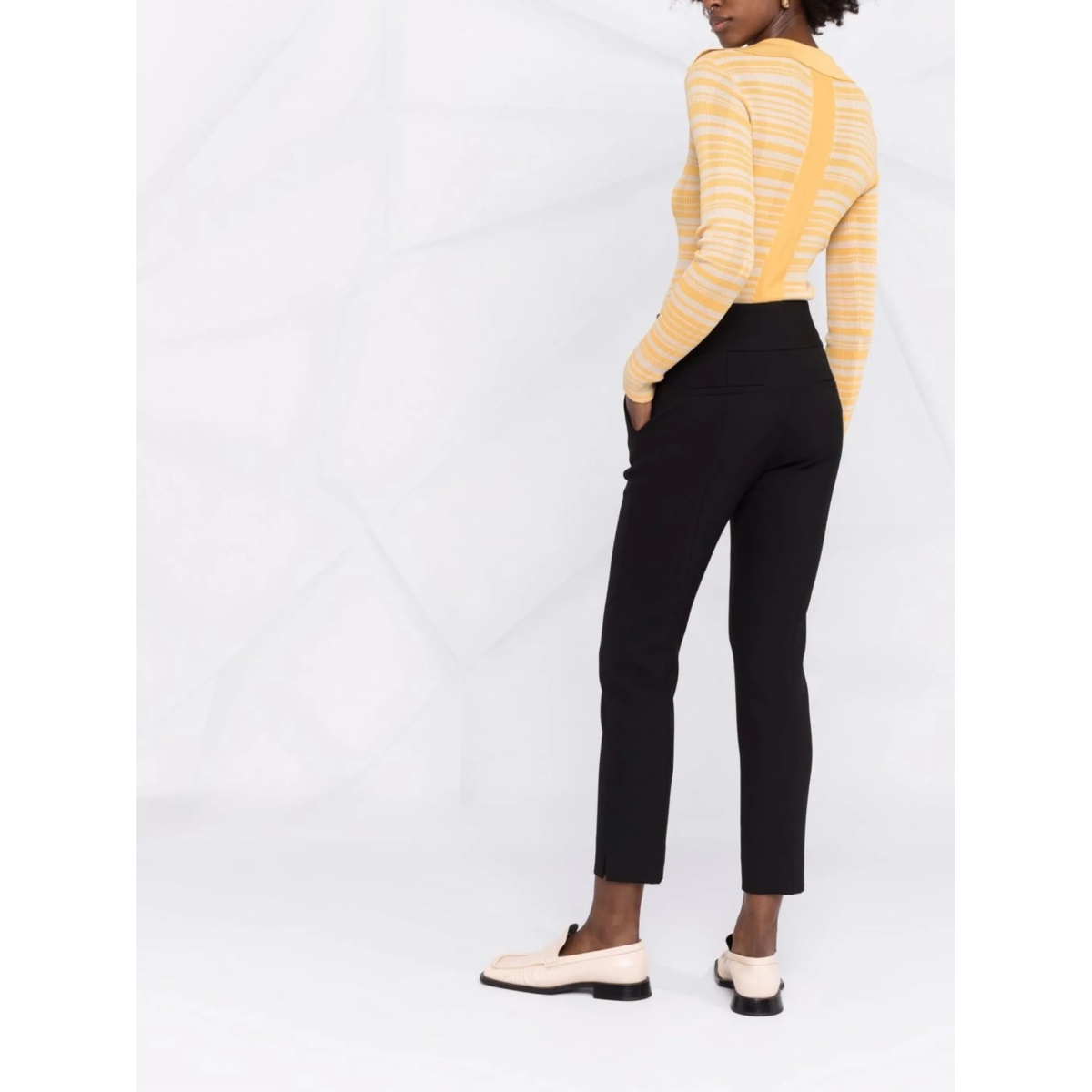 high-rise slim-fit trousers - Img 4