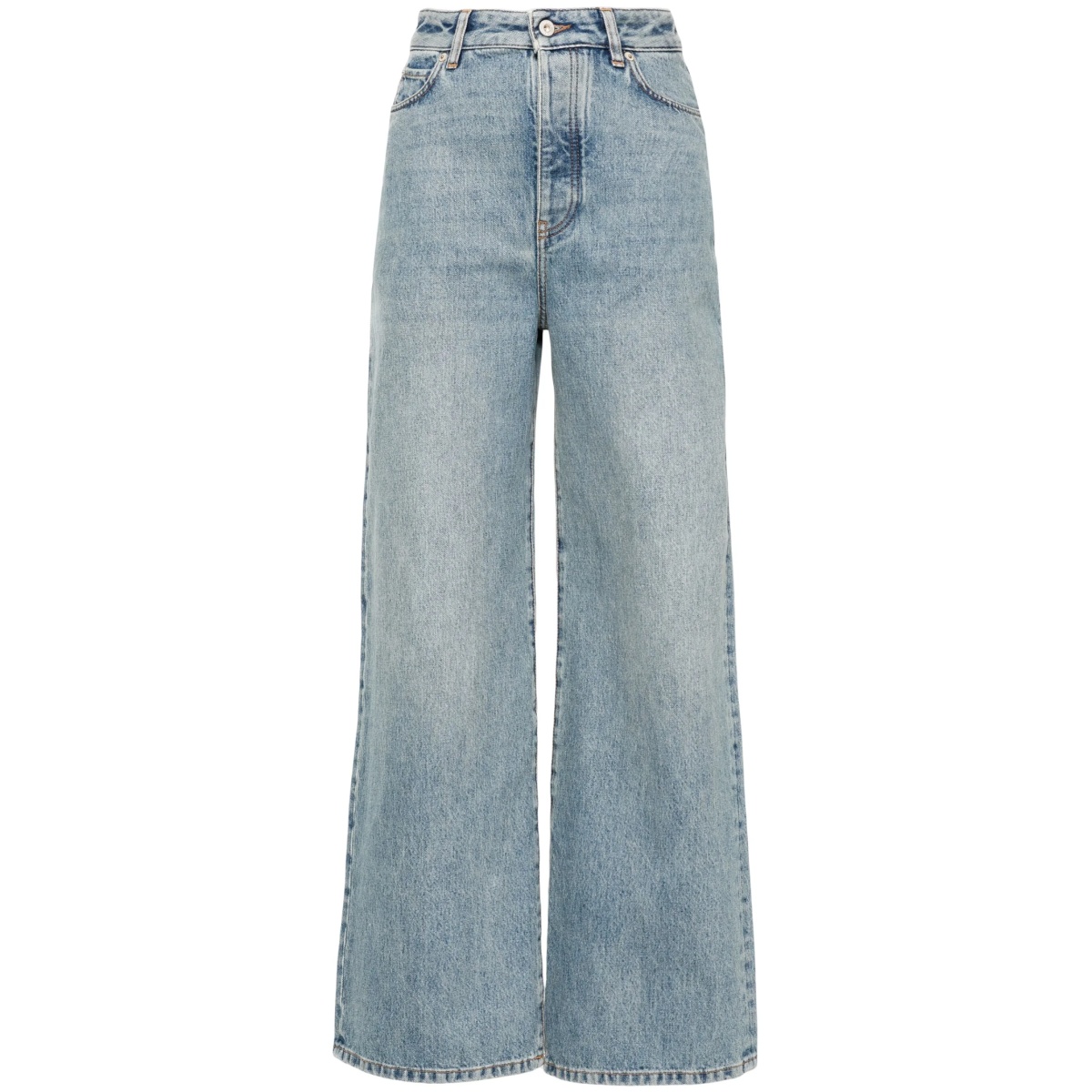 high-rise wide-leg jeans