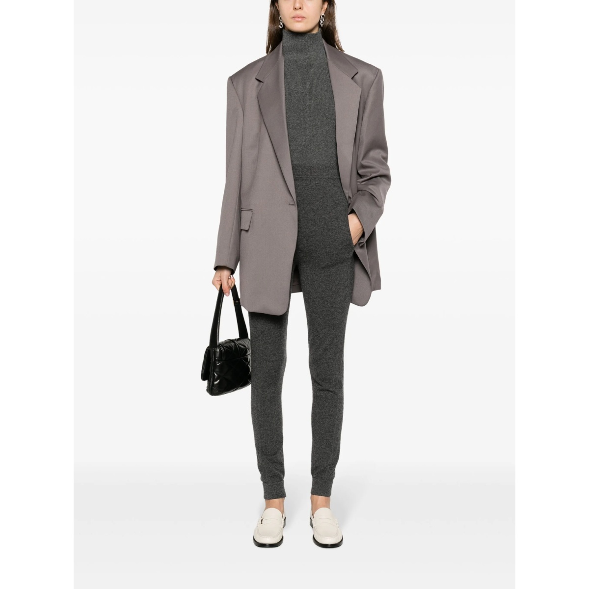 high-waisted cashmere leggings - Img 2