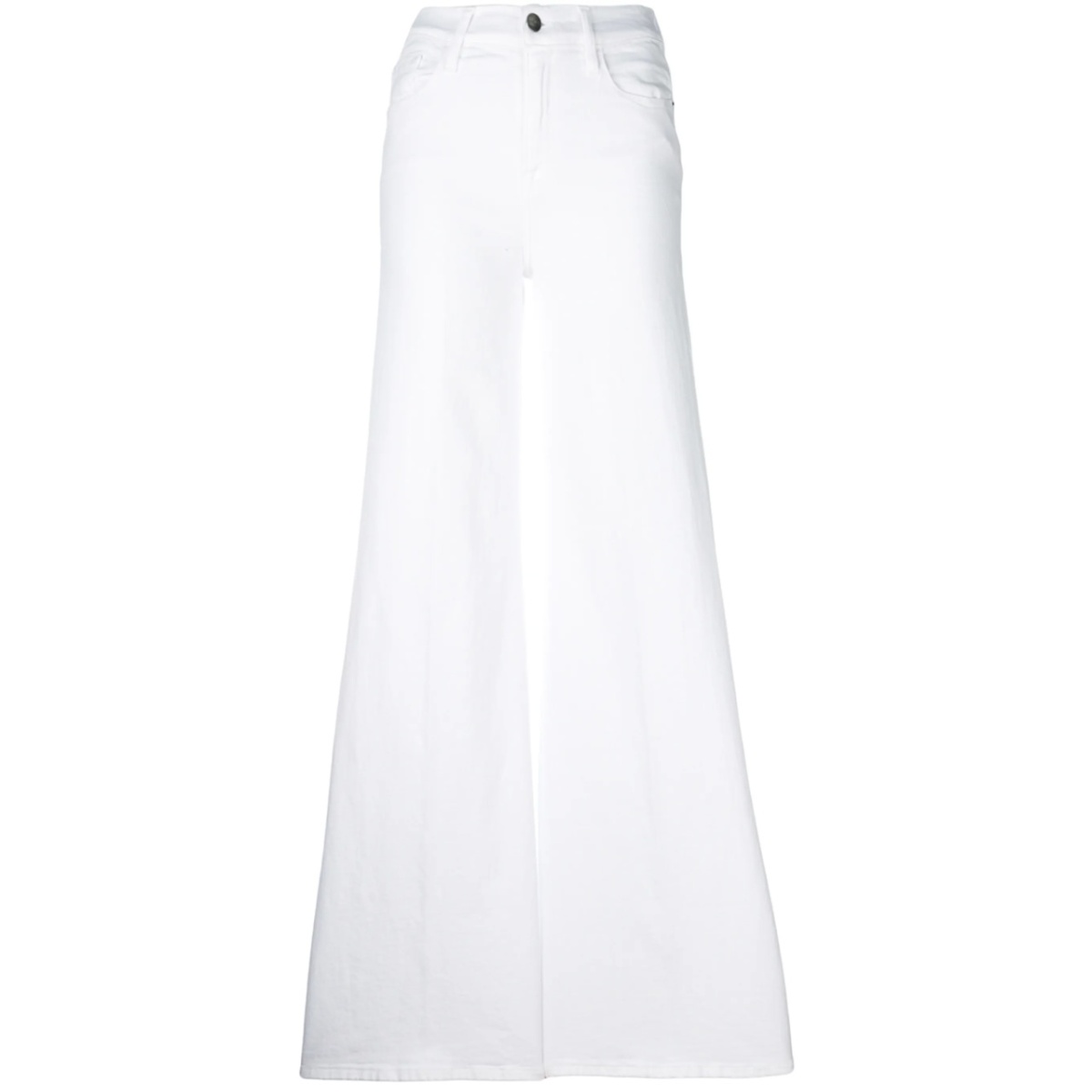 high-waisted flared jeans