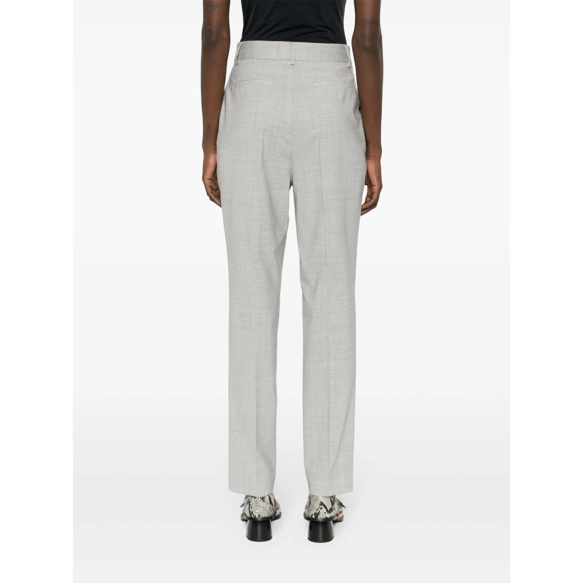 high-waisted tailored trousers - Img 4