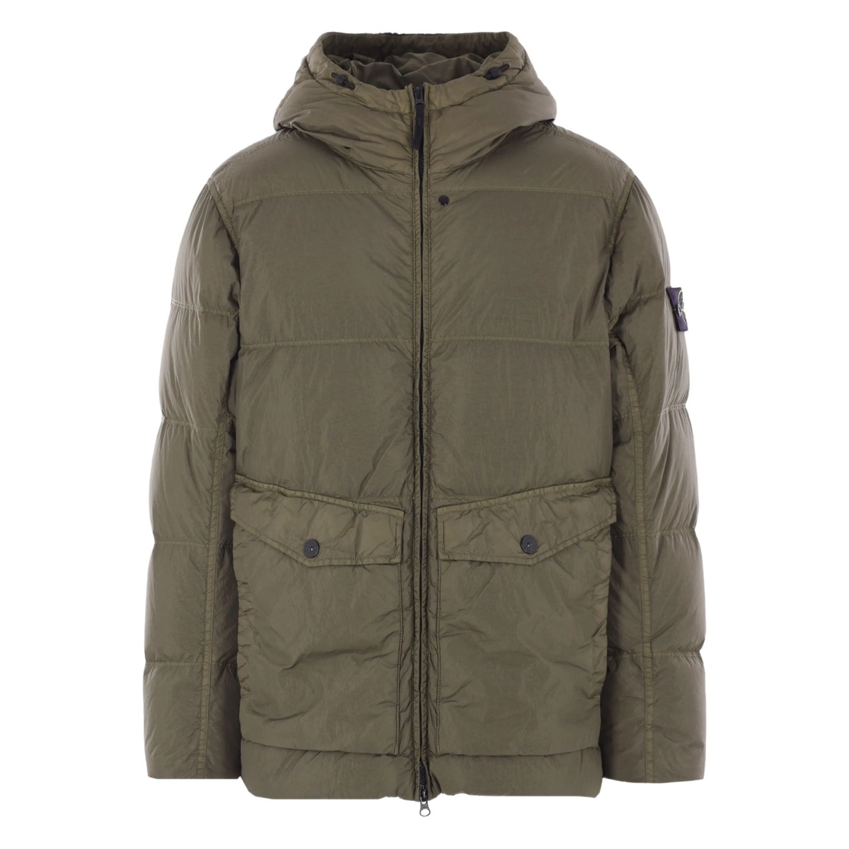 hooded padded jacket