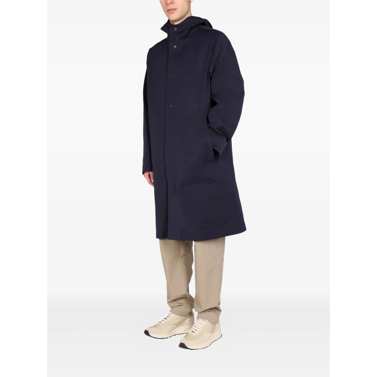 hooded trench coat - Img 2