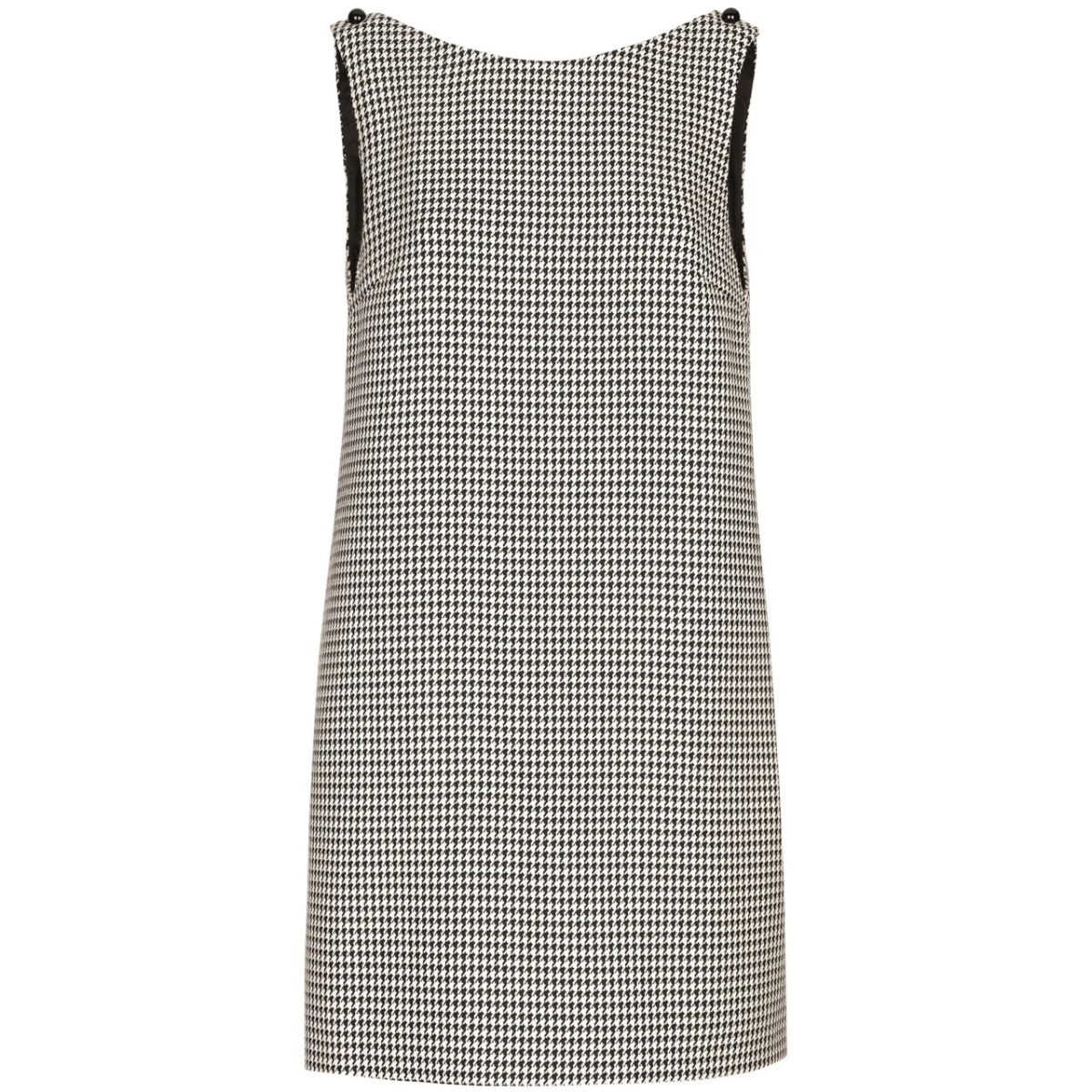 houndstooth-pattern dress