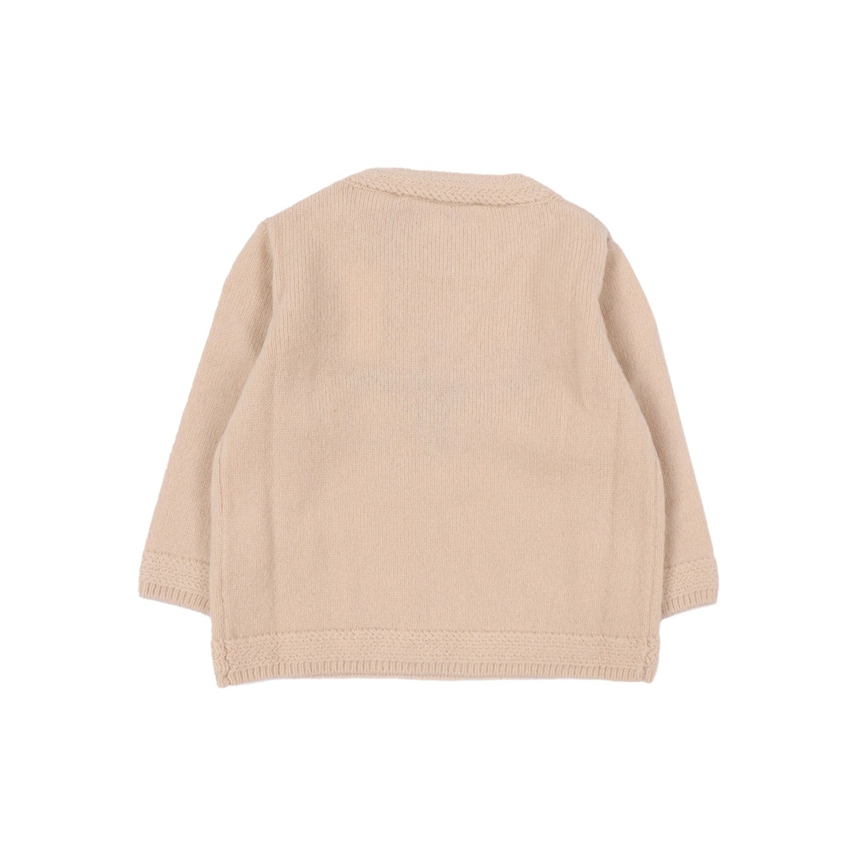 intarsia buttoned wool sweater - Img 2