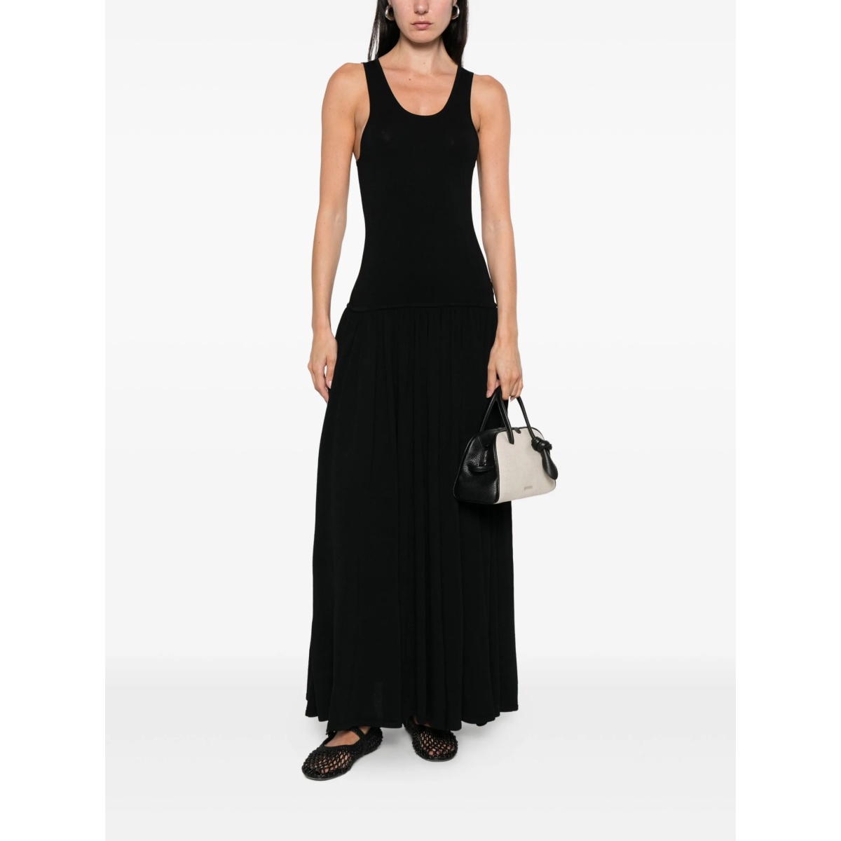 Jada racer-back gathered maxi dress - Img 2