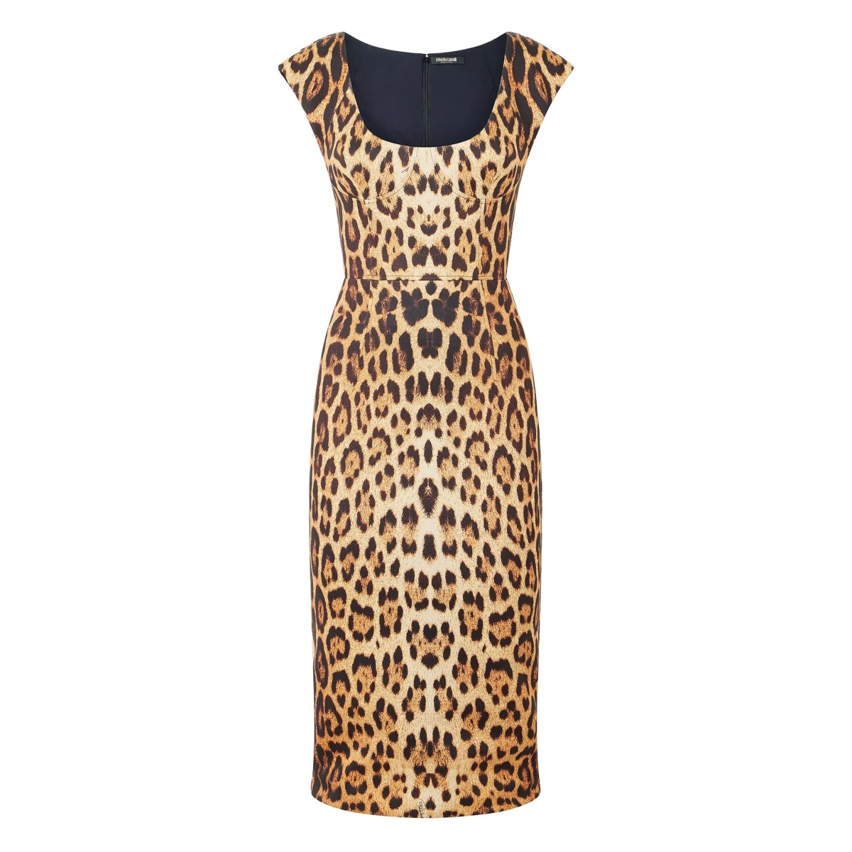 jaguar-print sleeveless dress