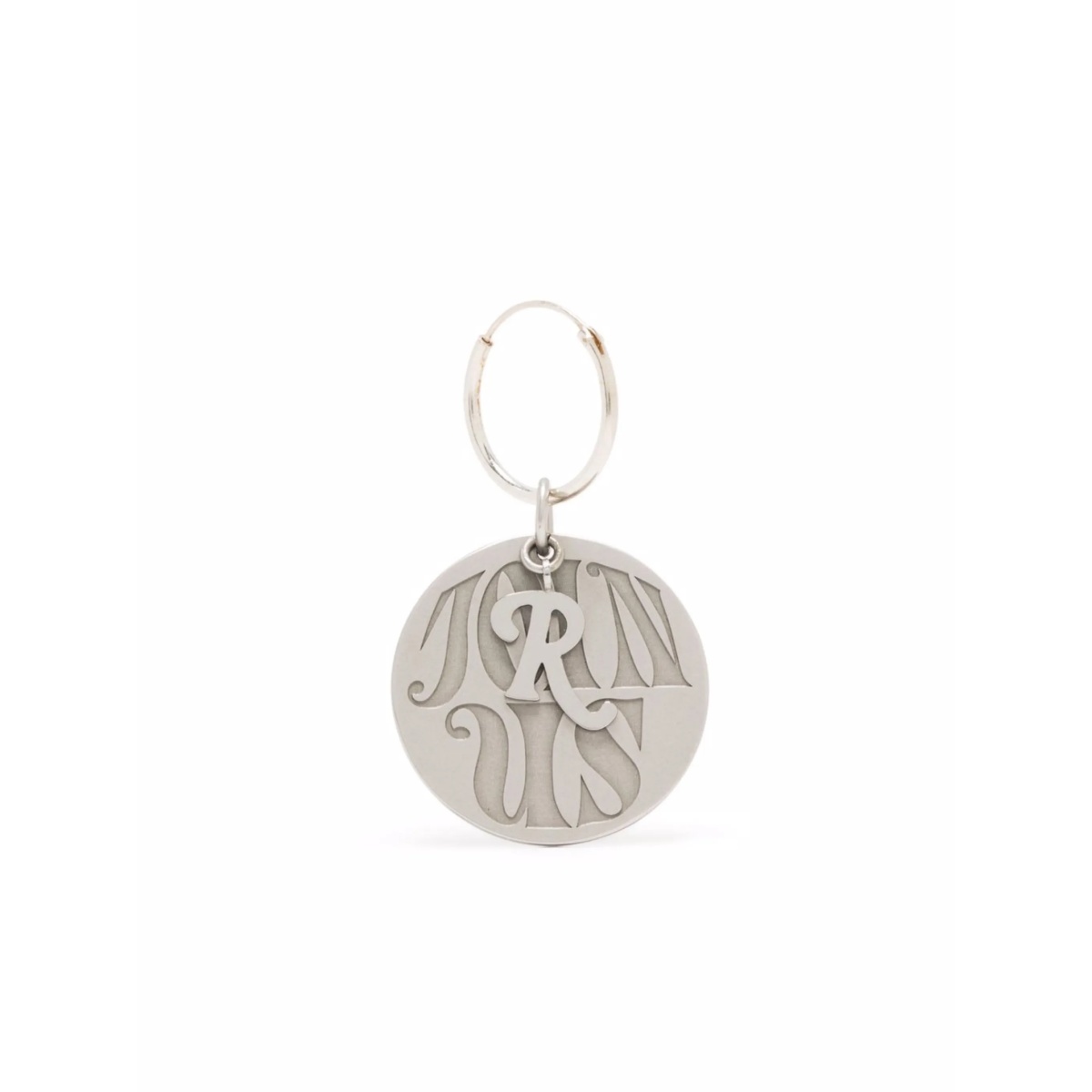 Join Us circular charm single earring