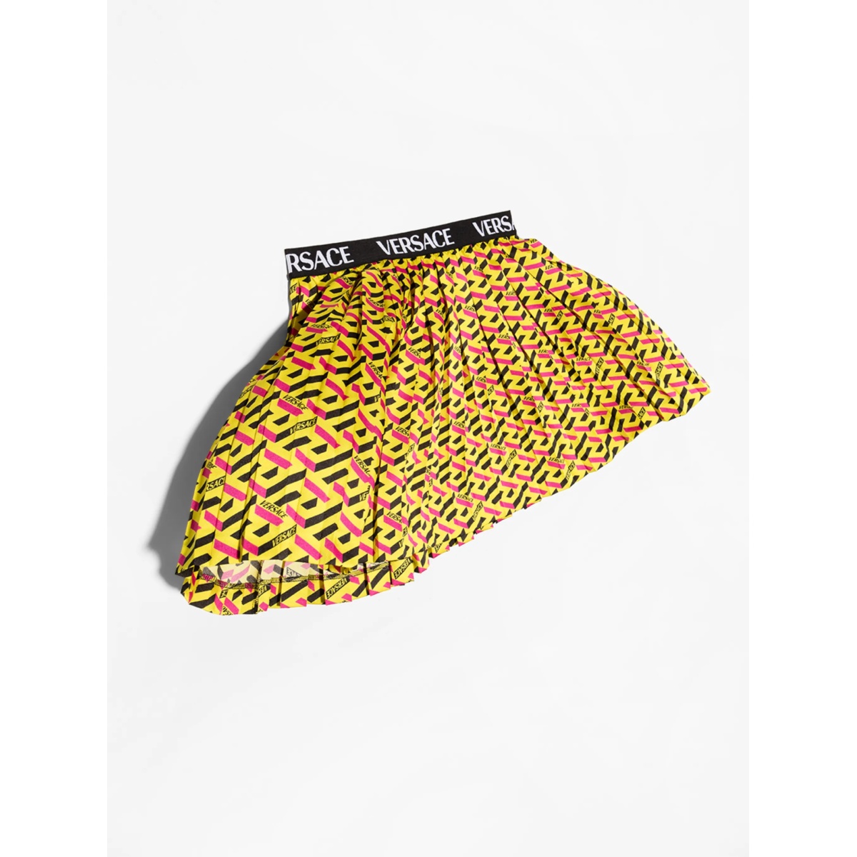 La Greca print pleated skirt - Img 3