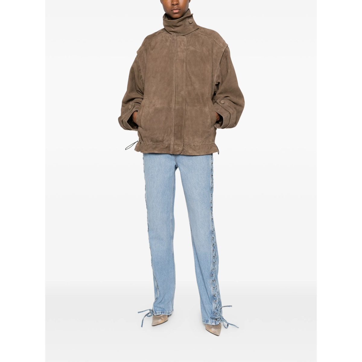 lace-up jeans - Img 2