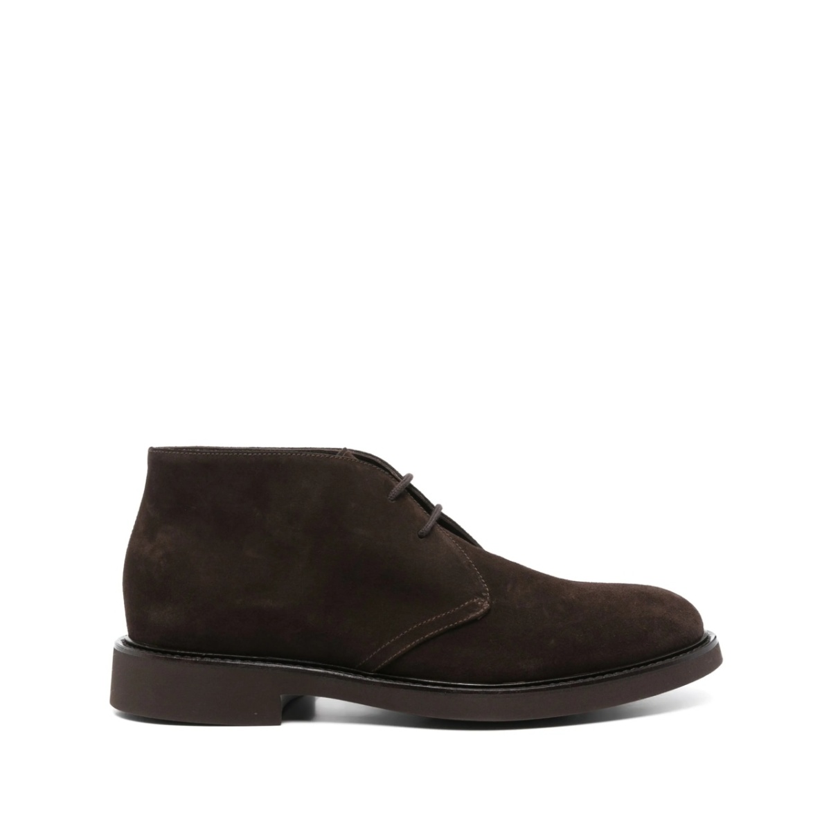 lace-up suede ankle boots