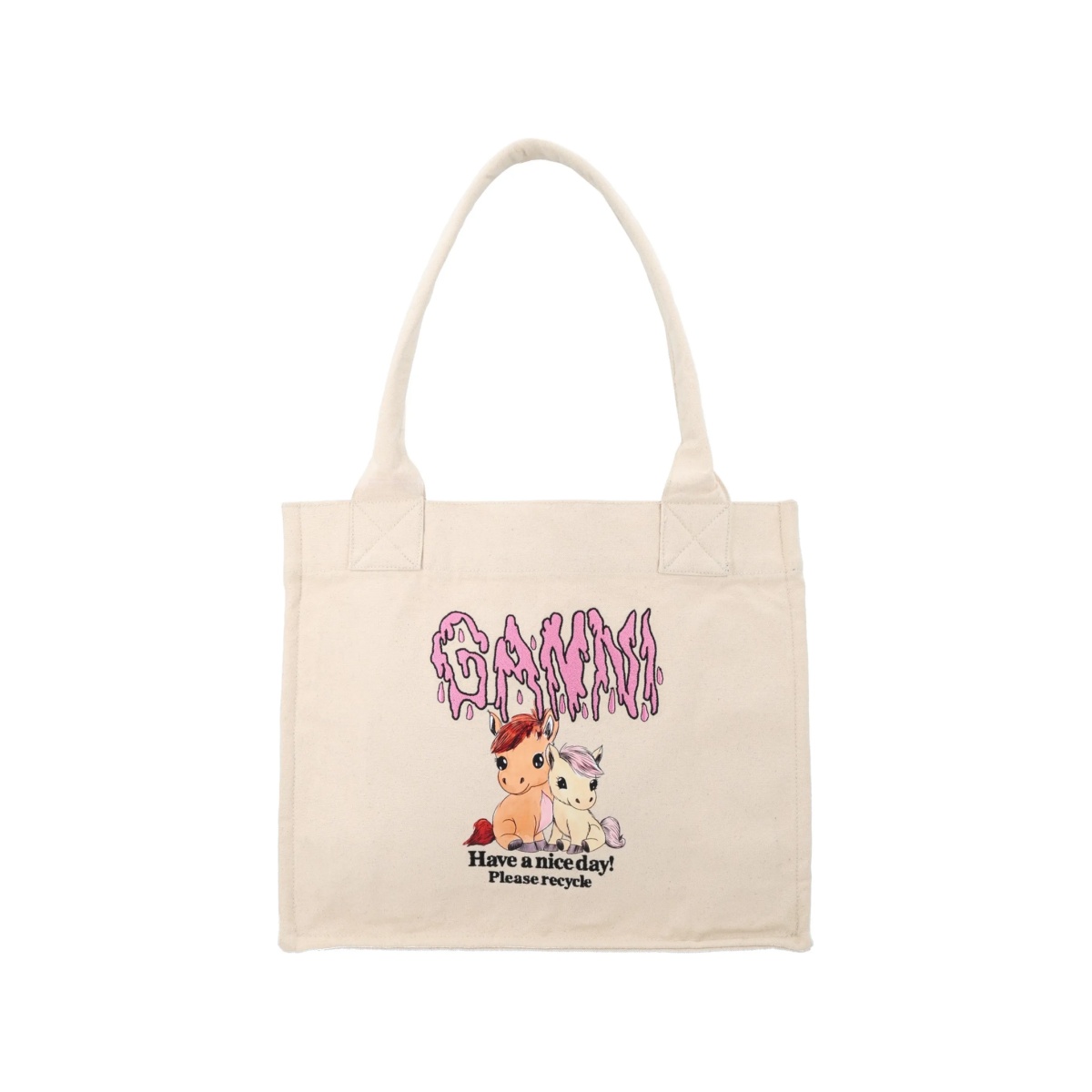 large graphic pony tote bag - Img 2