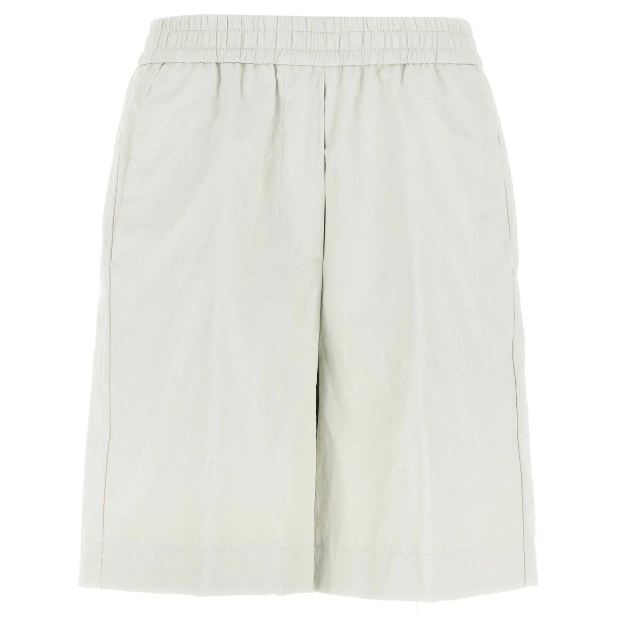 leather-effect bermuda shorts