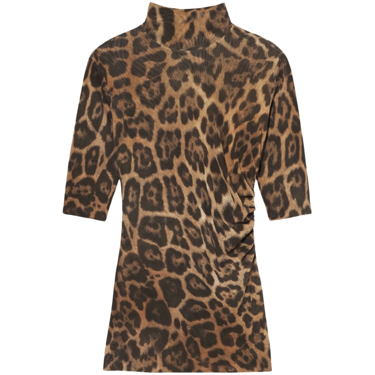 leopard-print top