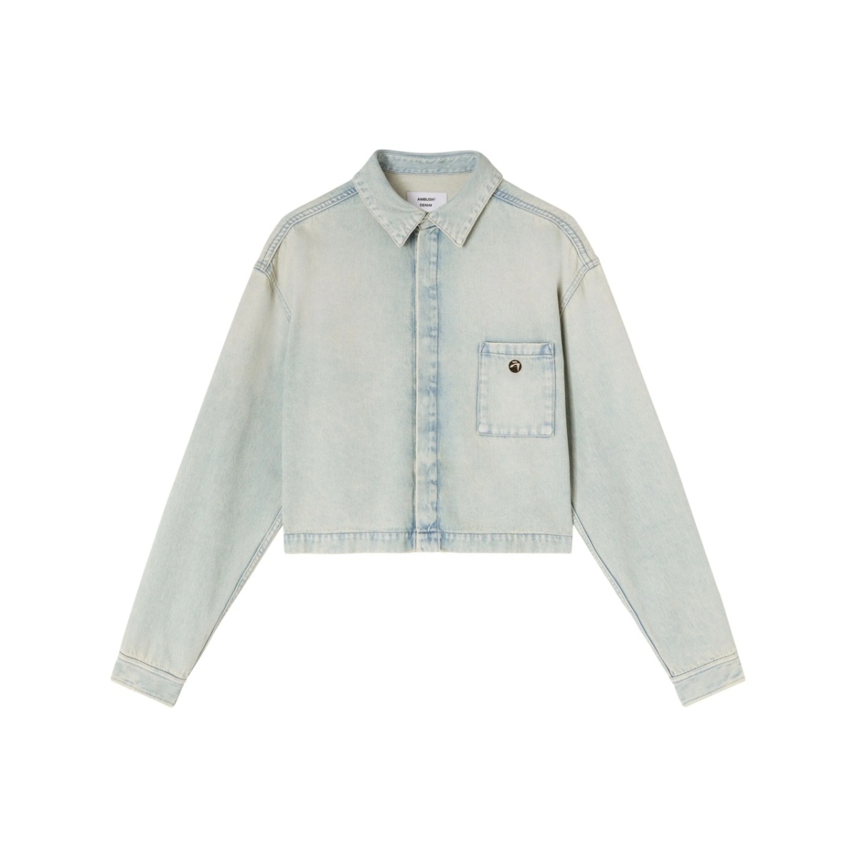 logo-appliqué denim jacket