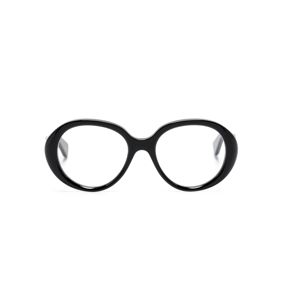 logo-debossed round-frame glasses