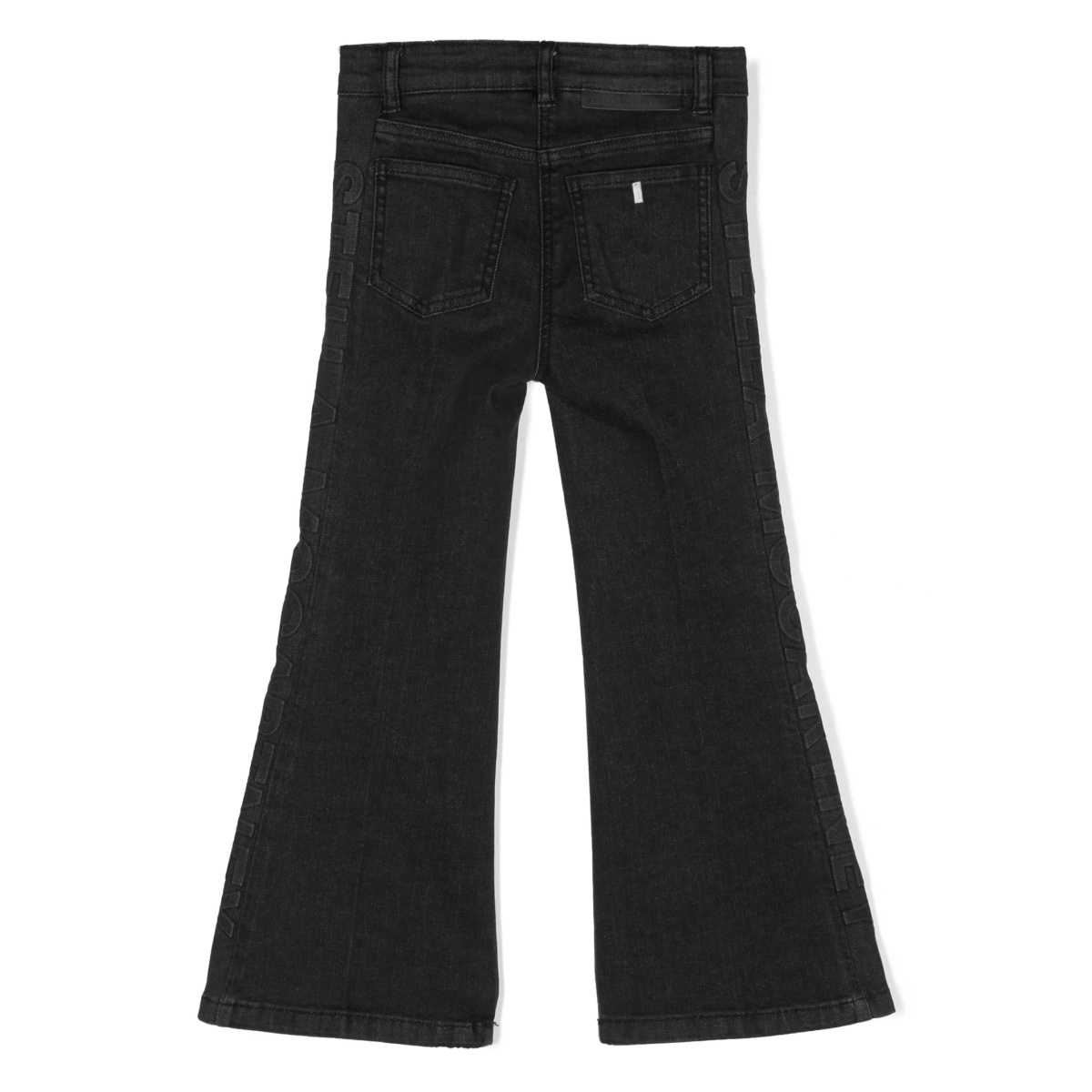 logo-embossed flared jeans - Img 2