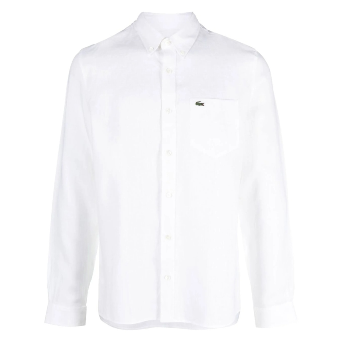 logo-embroidered button-down shirt