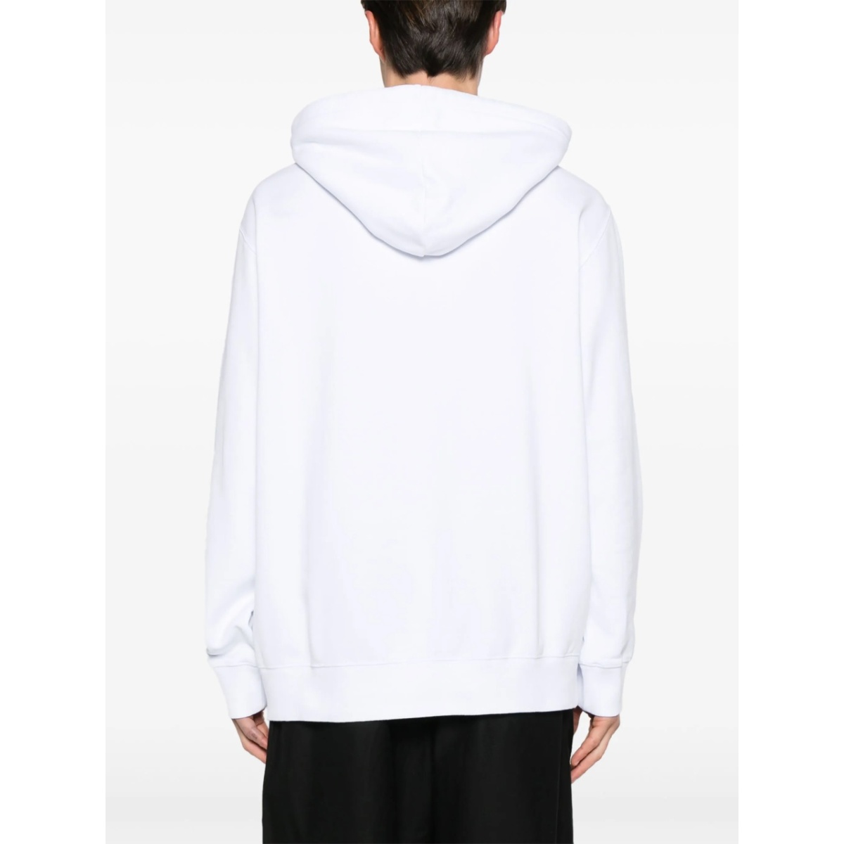 logo-embroidered cotton hoodie - Img 5