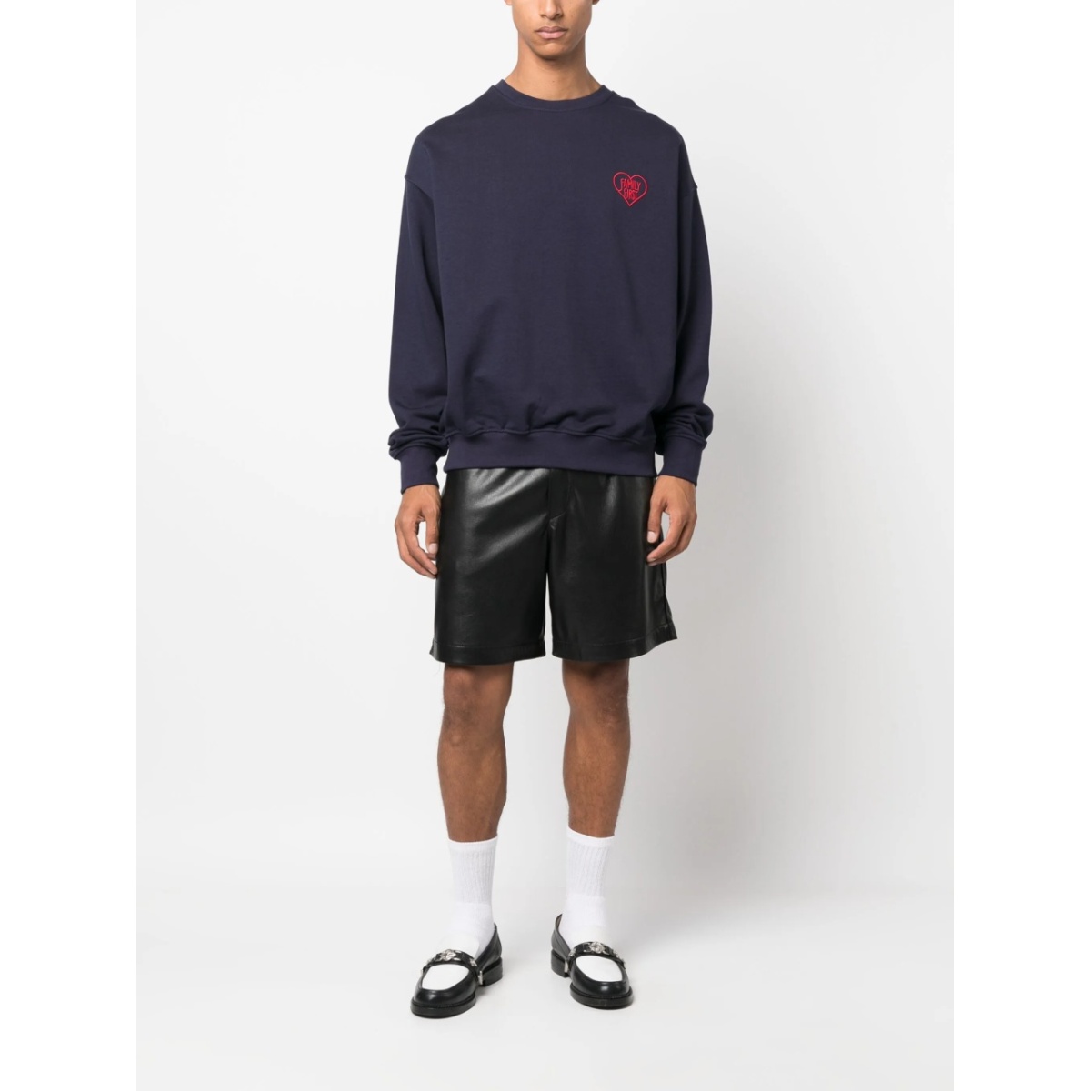 logo-embroidered cotton sweatshirt - Img 2