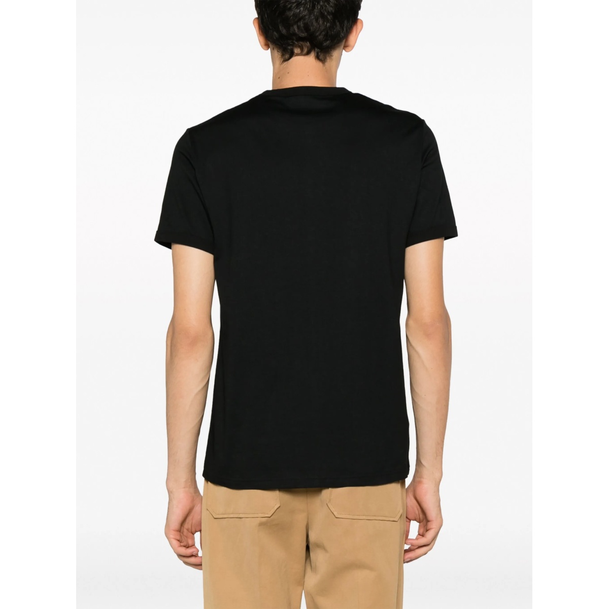 logo-embroidered cotton T-shirt - Img 4