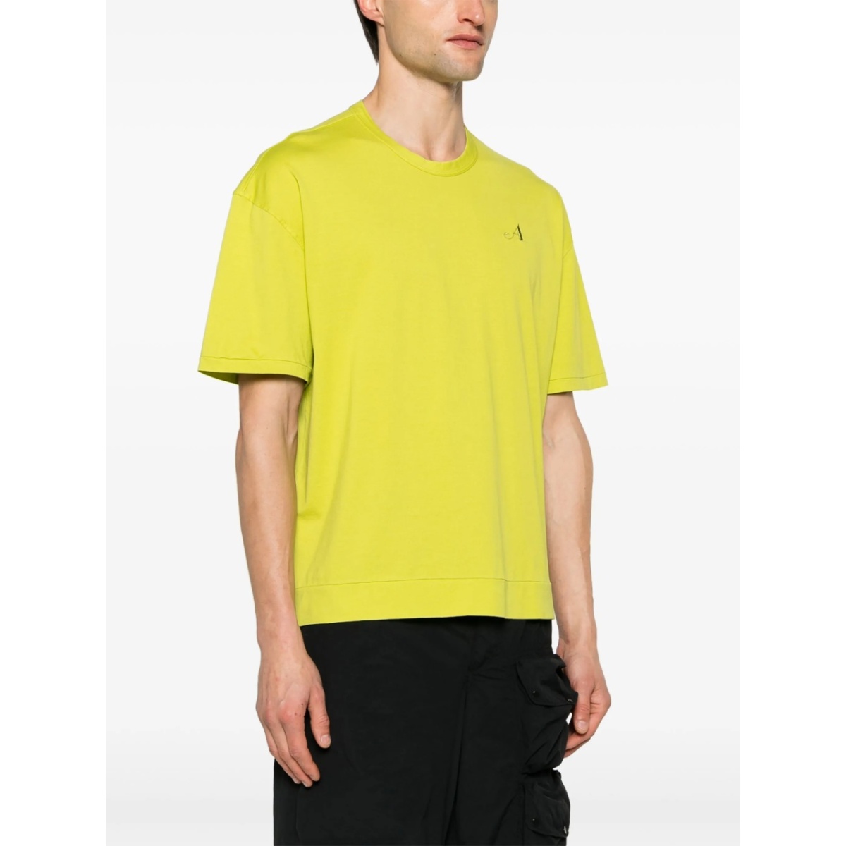 logo-embroidered cotton T-shirt - Img 3