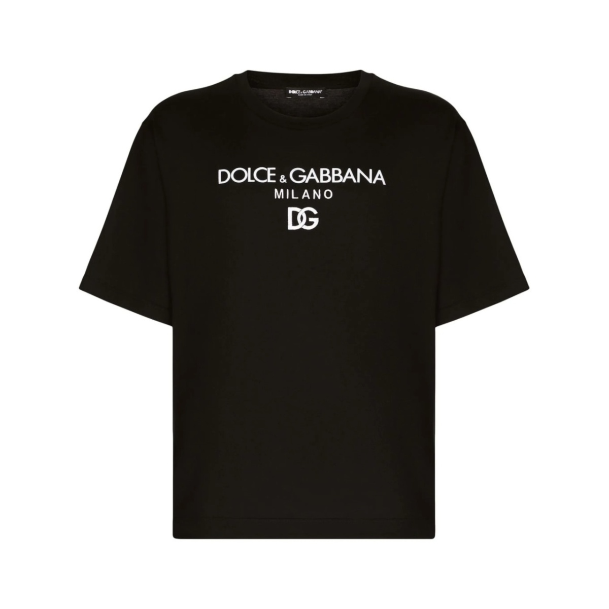 logo-embroidered cotton T-shirt
