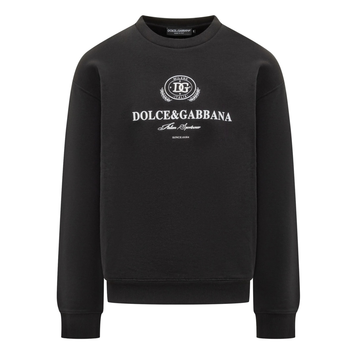 logo-embroidered crew-neck sweatshirt