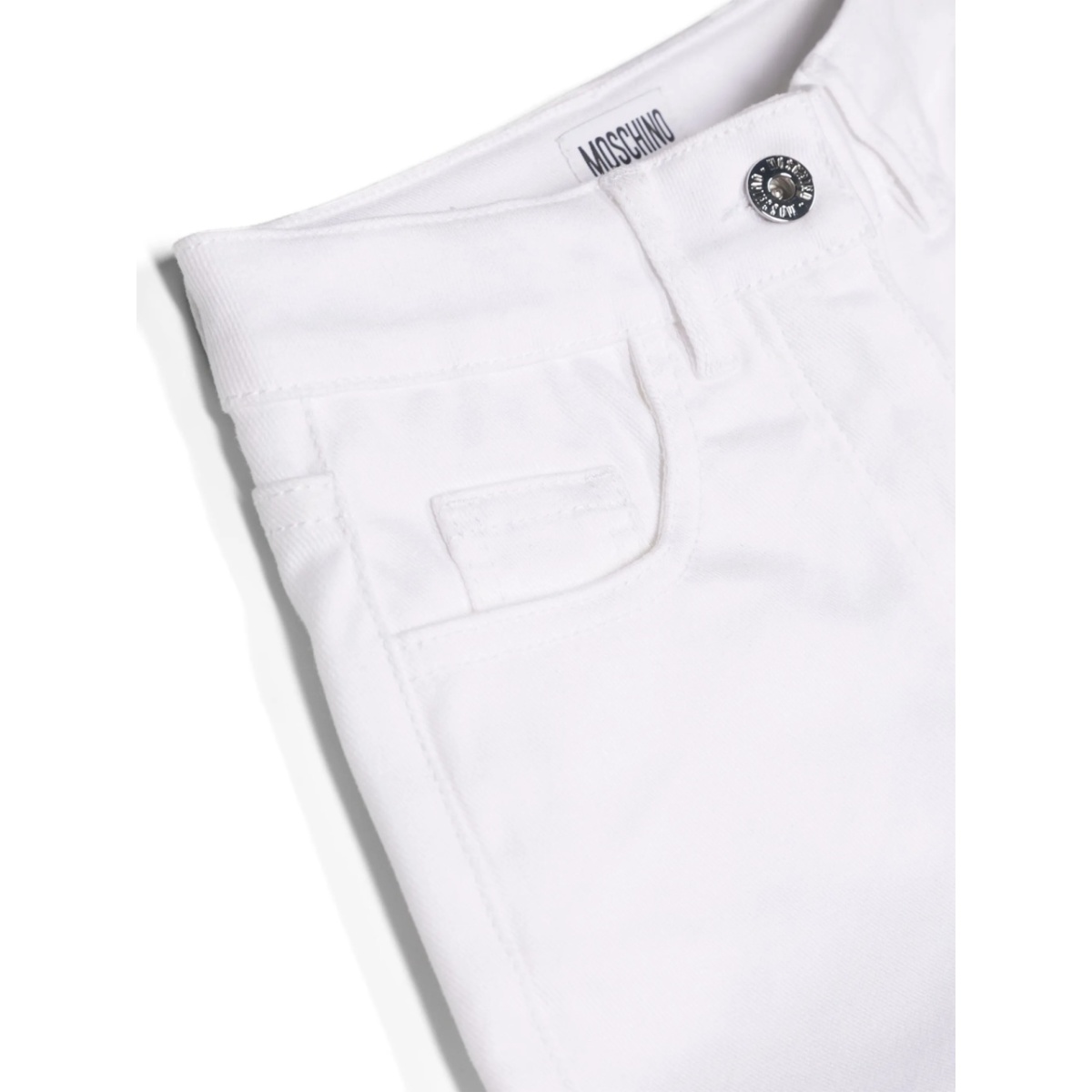logo-embroidered denim shorts - Img 3