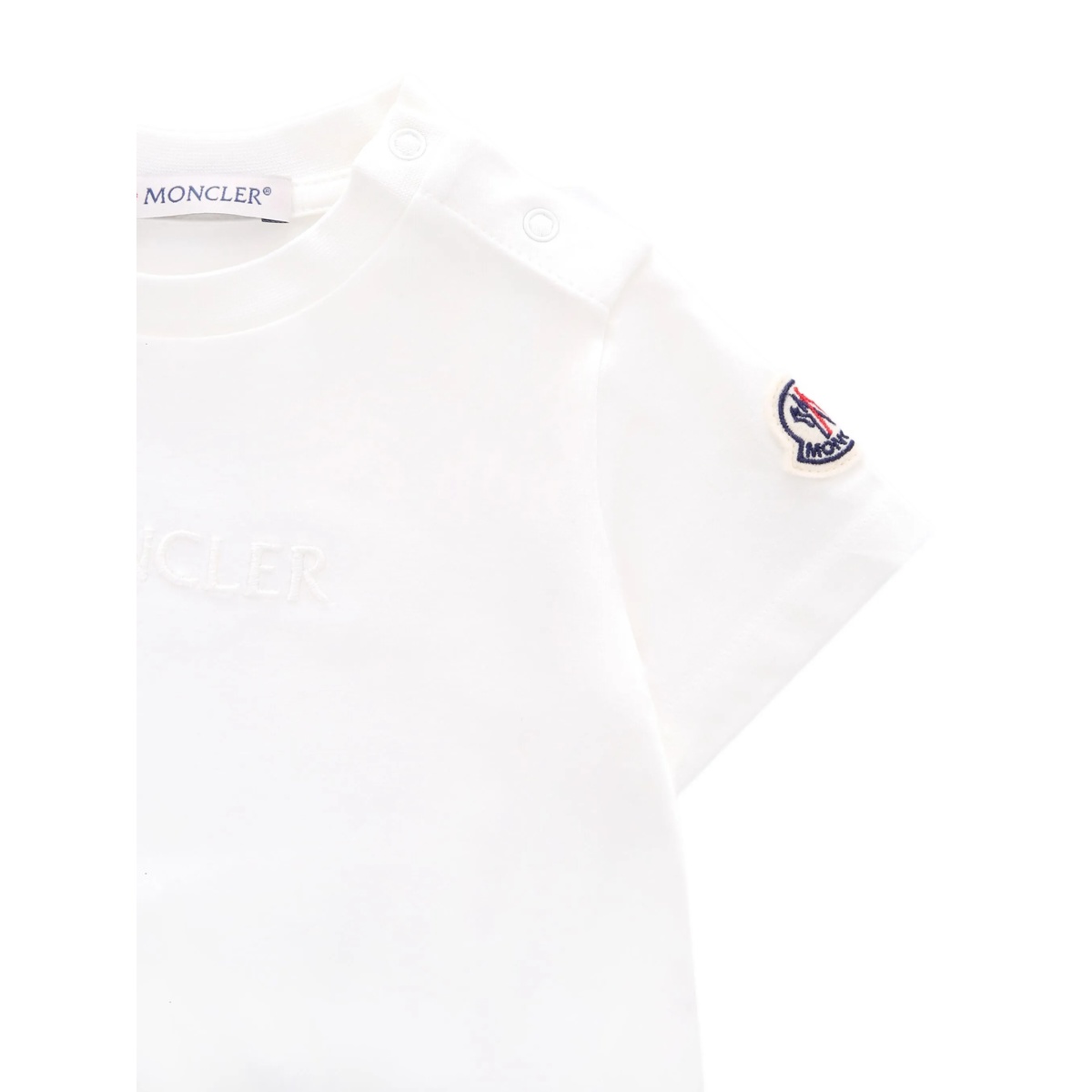 logo-embroidered patch T-shirt - Img 3