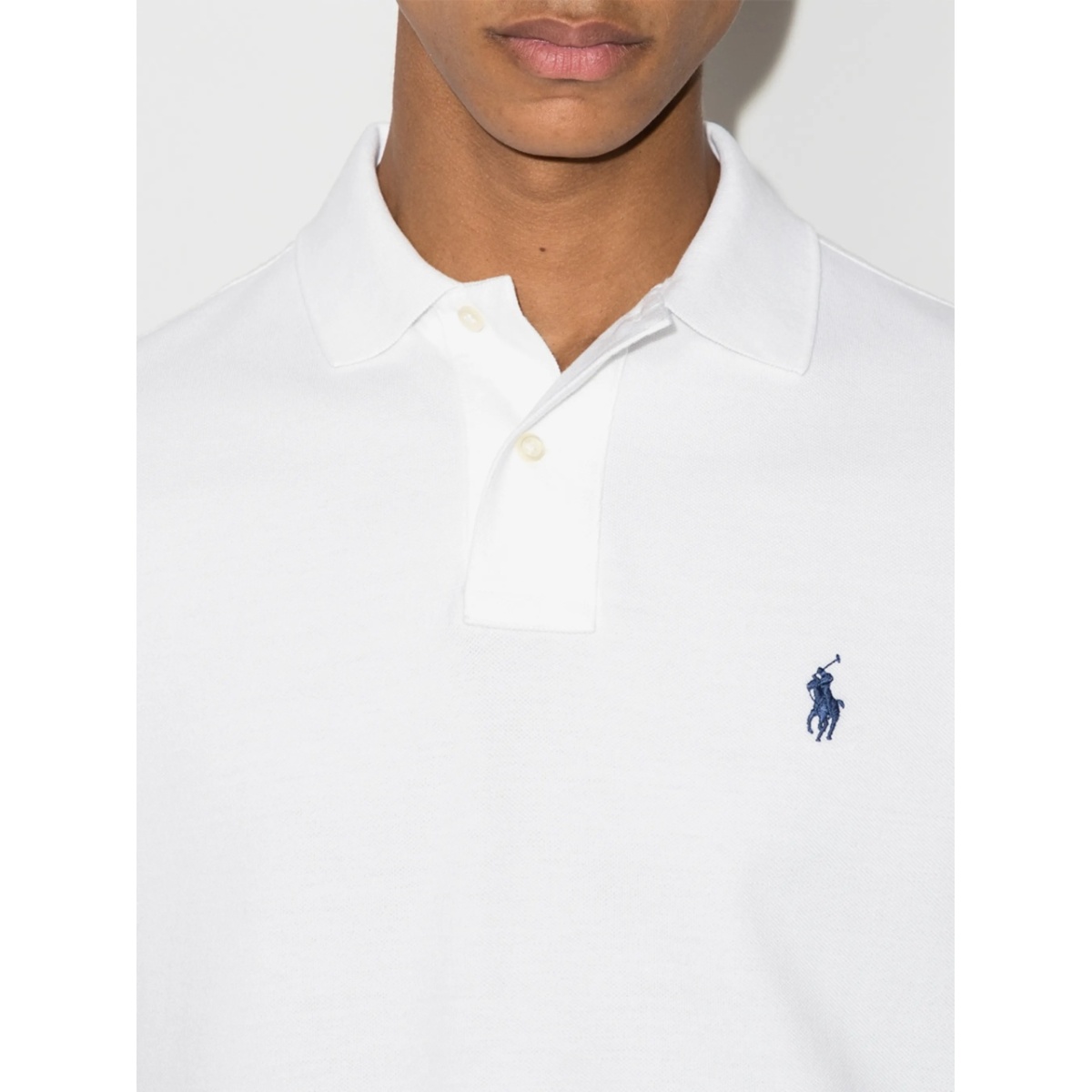logo-embroidered polo shirt - Img 4