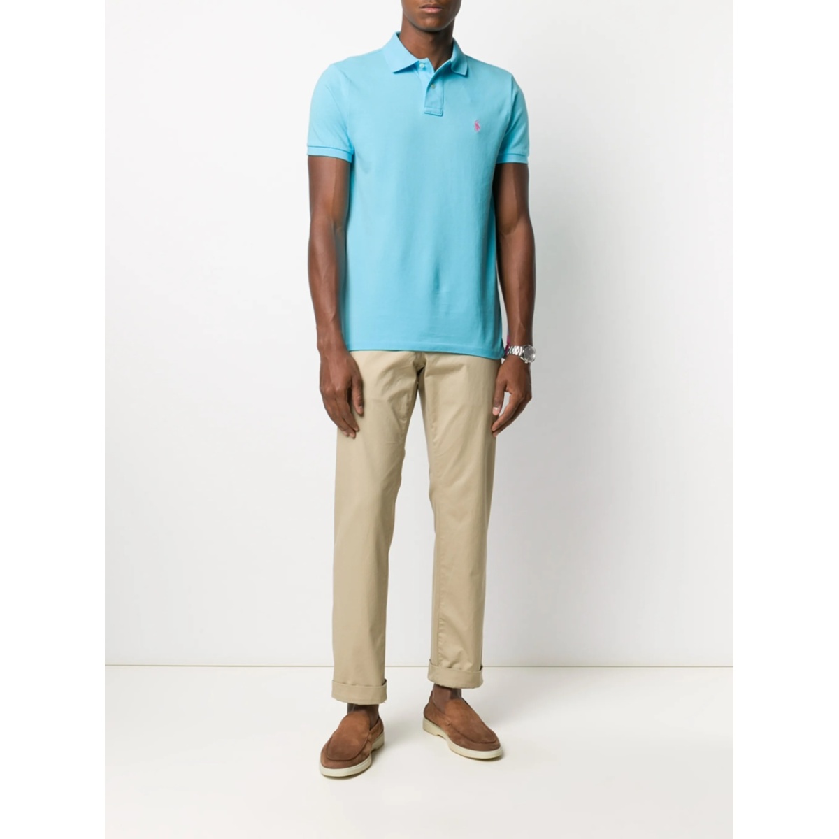logo-embroidered polo shirt - Img 2