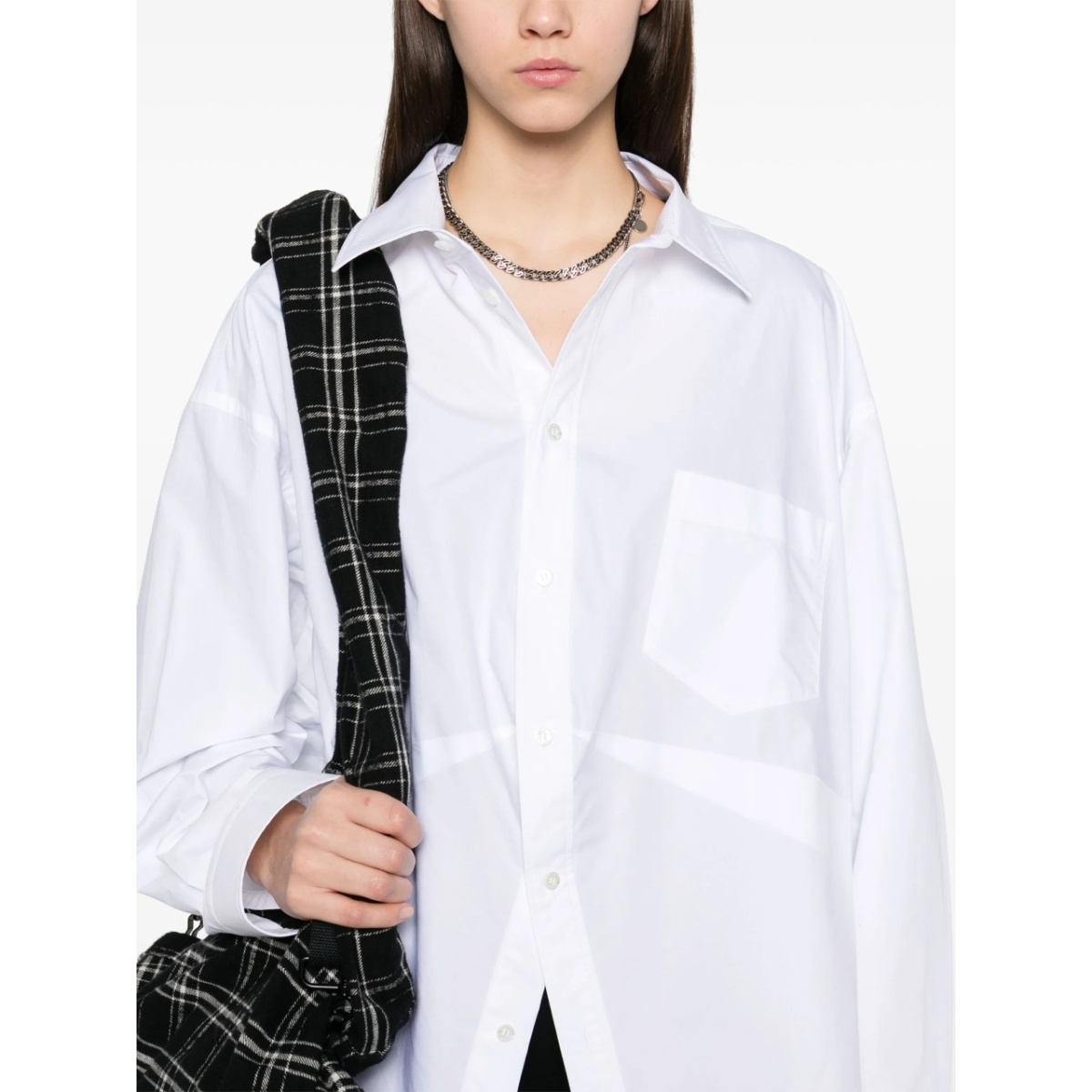 logo-embroidered shirt - Img 5