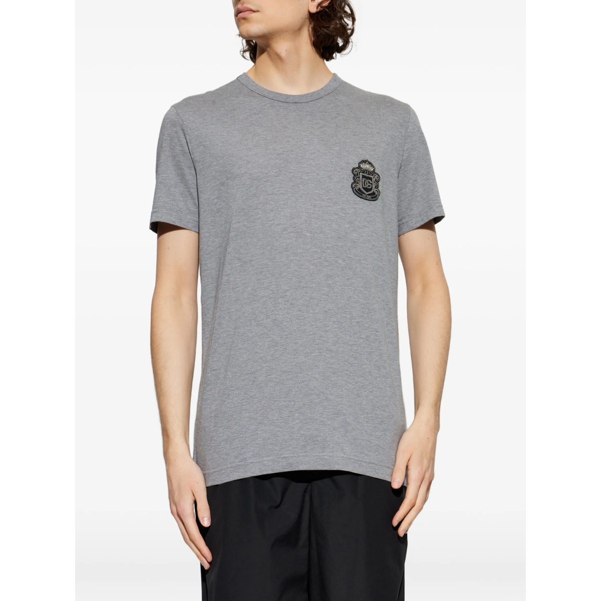 logo-embroidered T-shirt - Img 3